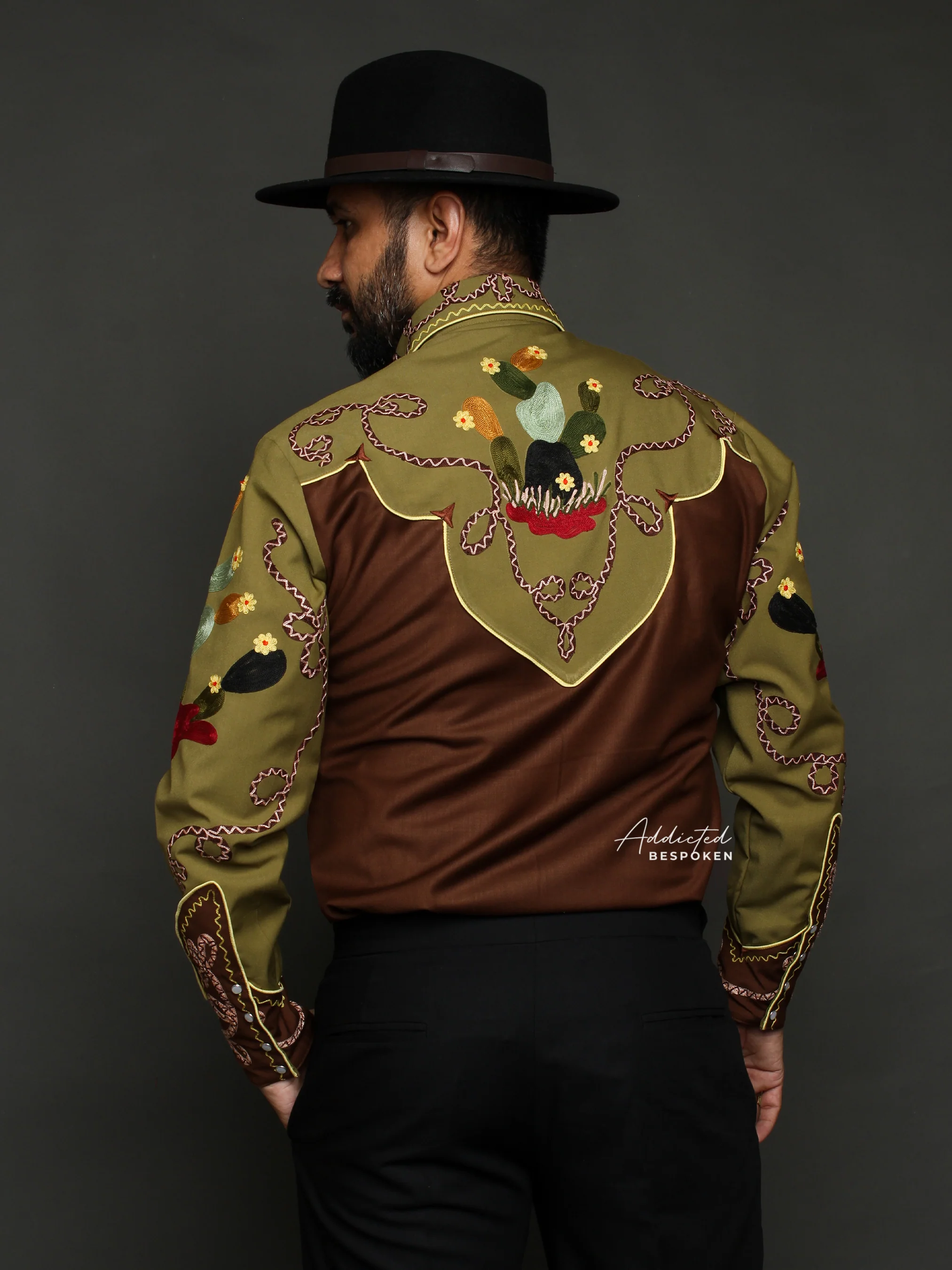 Premium Cactus Embroidered Shirt - Image 8