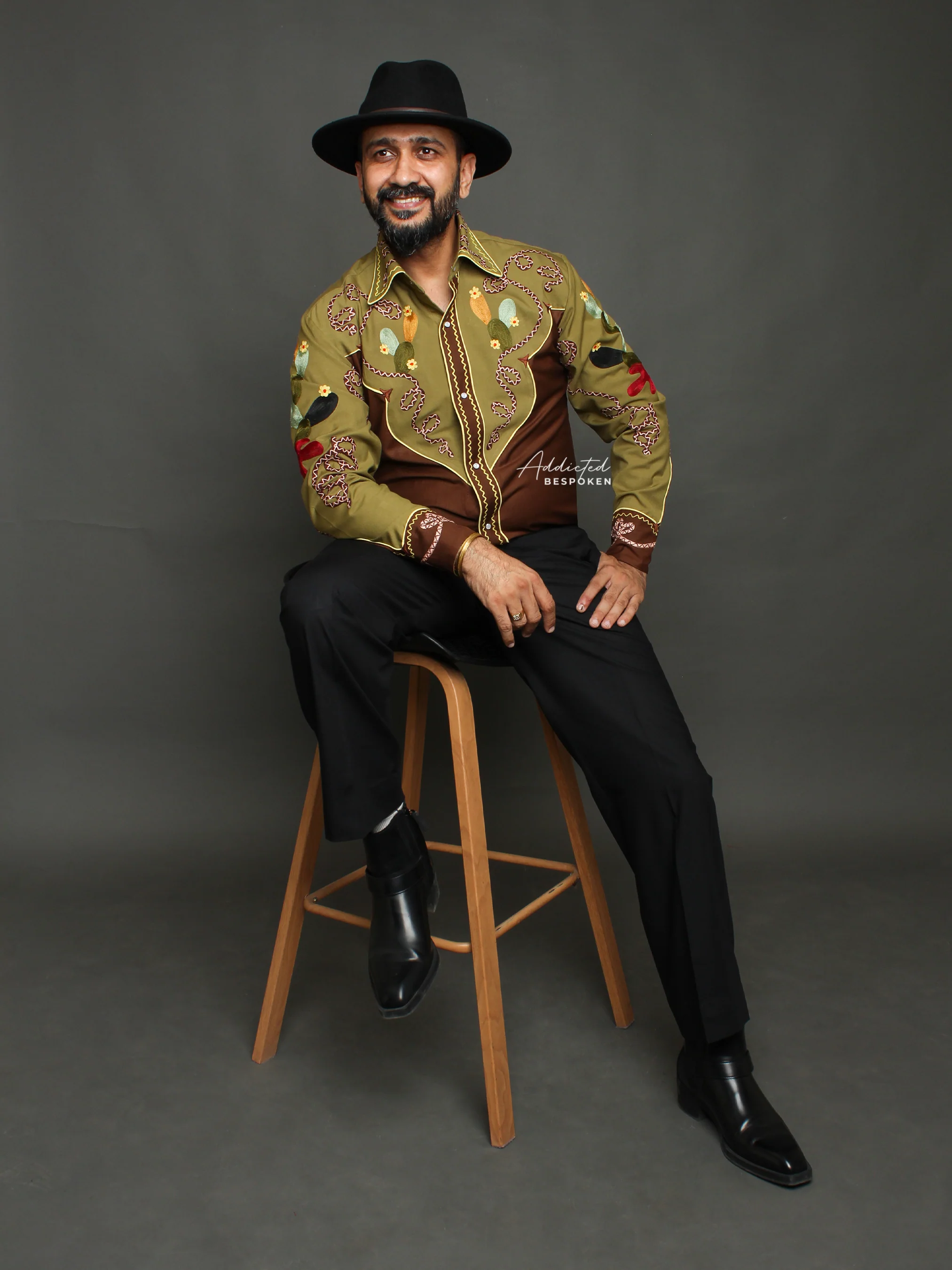Premium Cactus Embroidered Shirt - Image 9
