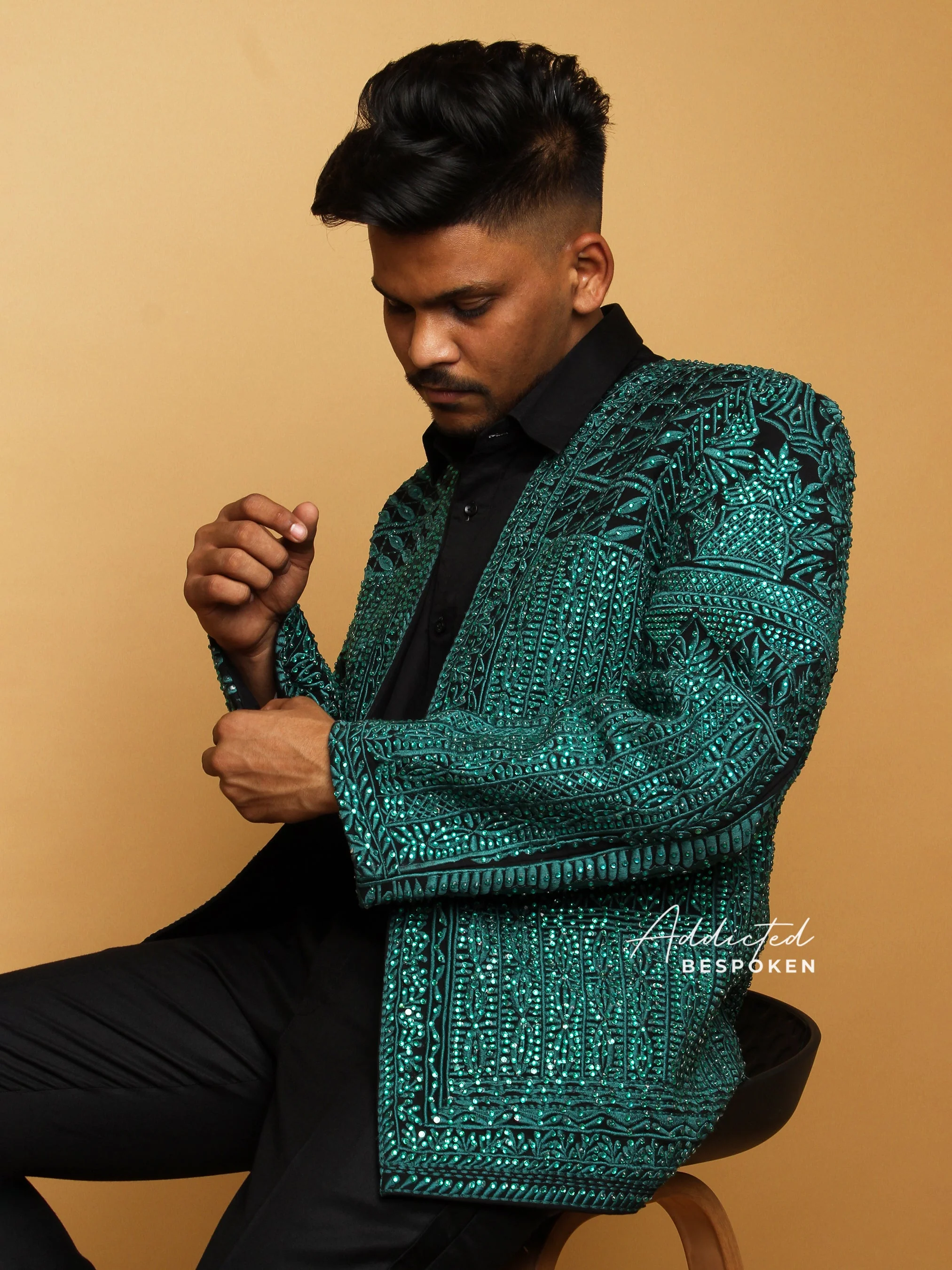 Premium Vintage Embellished Blazer - Image 3
