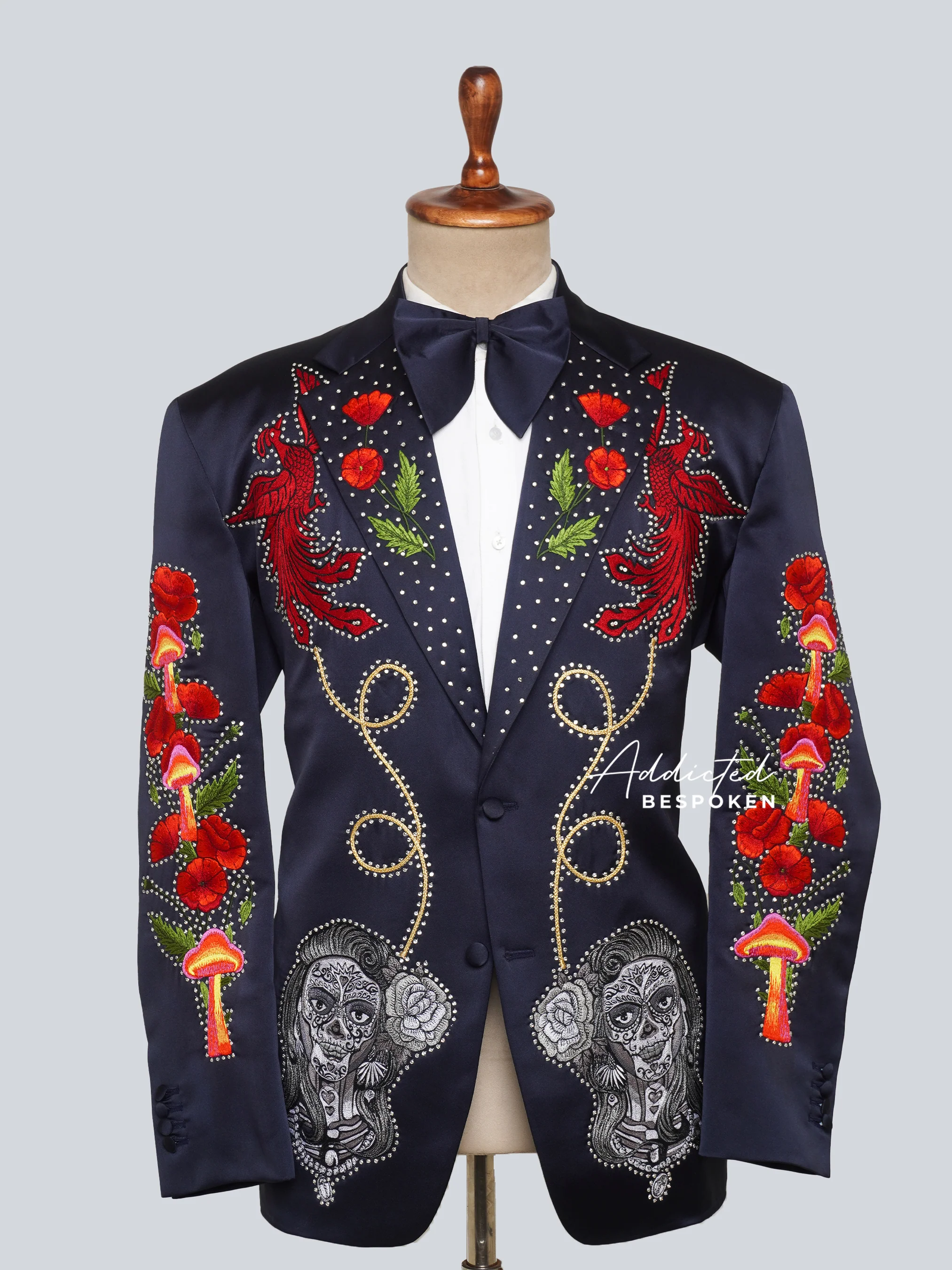 Regal Embroidered Midnight Suit
