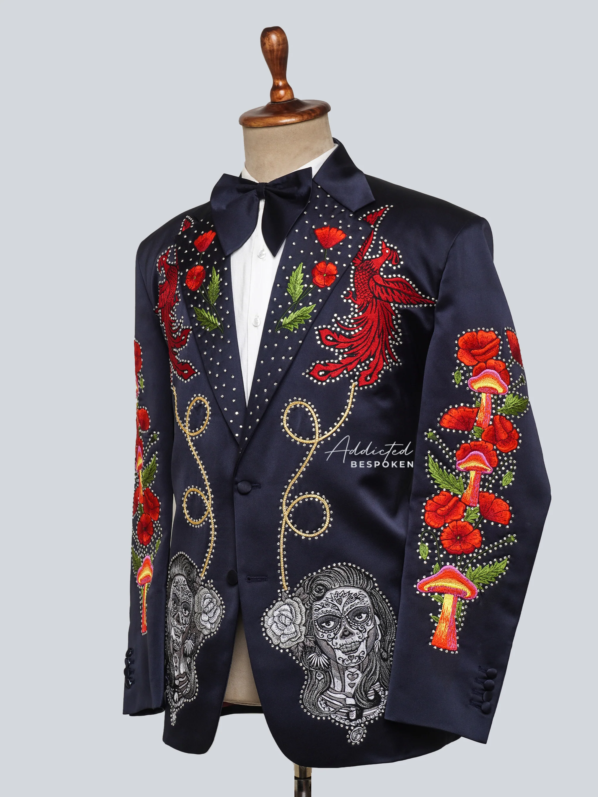 Regal Embroidered Midnight Suit - Image 3