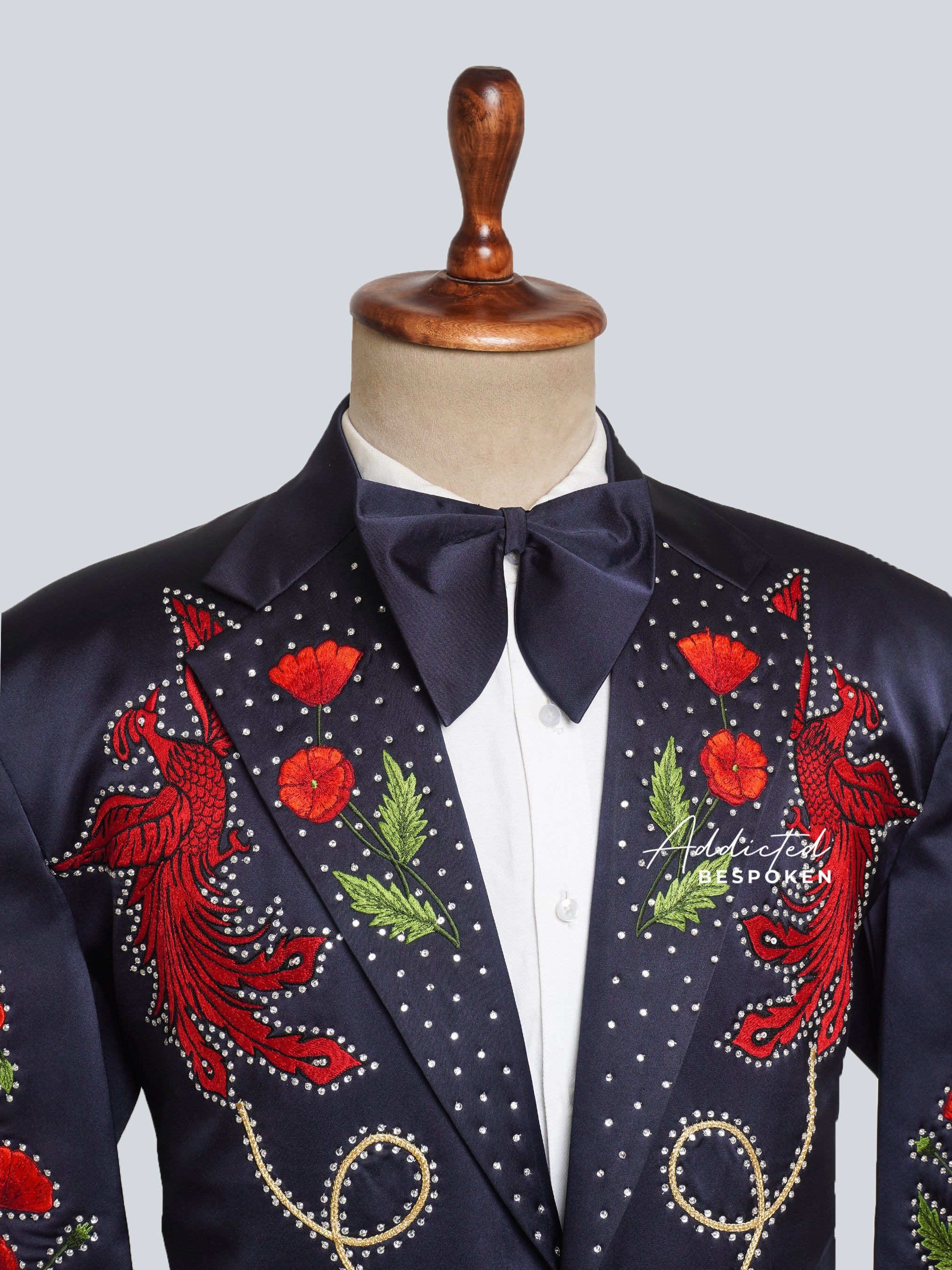 Regal Embroidered Midnight Suit - Image 4