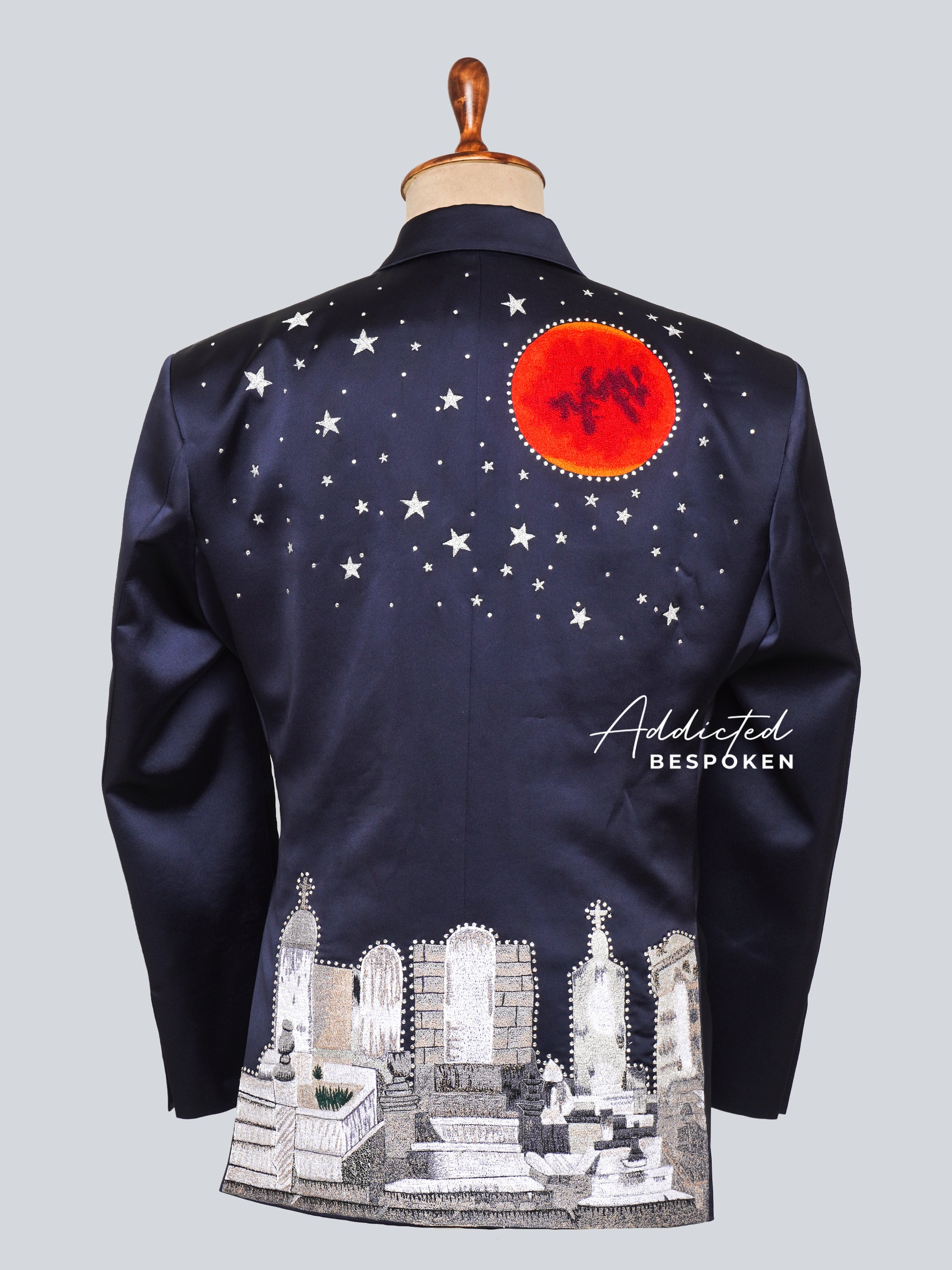 Regal Embroidered Midnight Suit - Image 5