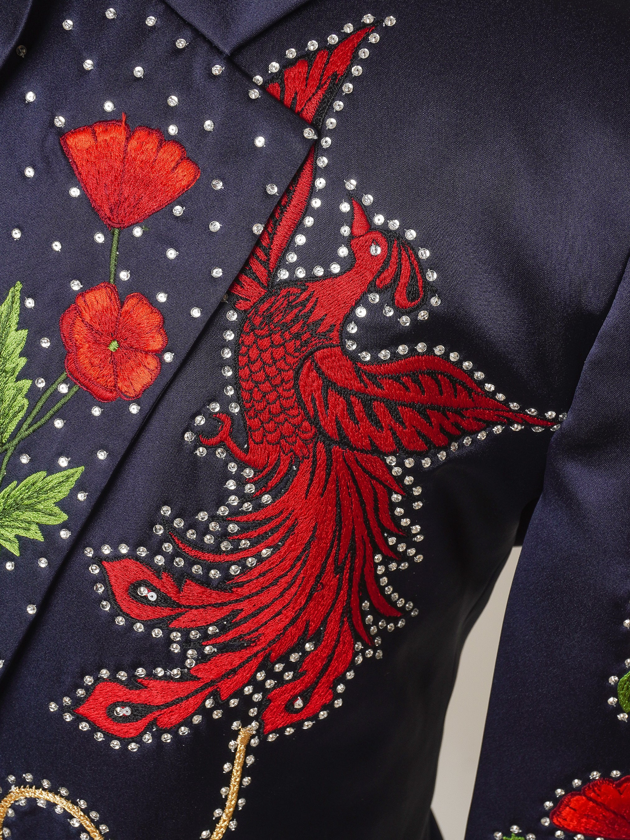 Regal Embroidered Midnight Suit - Image 7