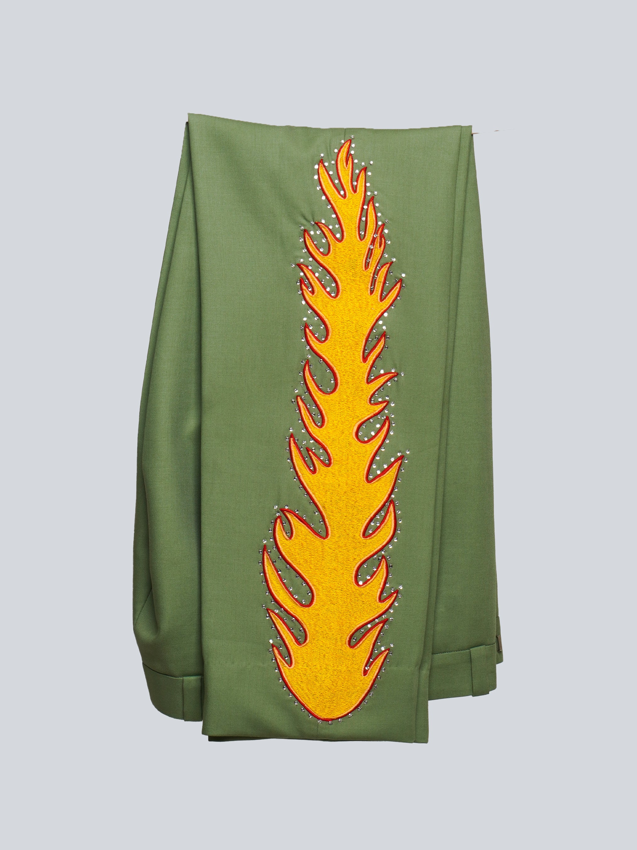 Regal Flame Embroidered Suit - Image 2