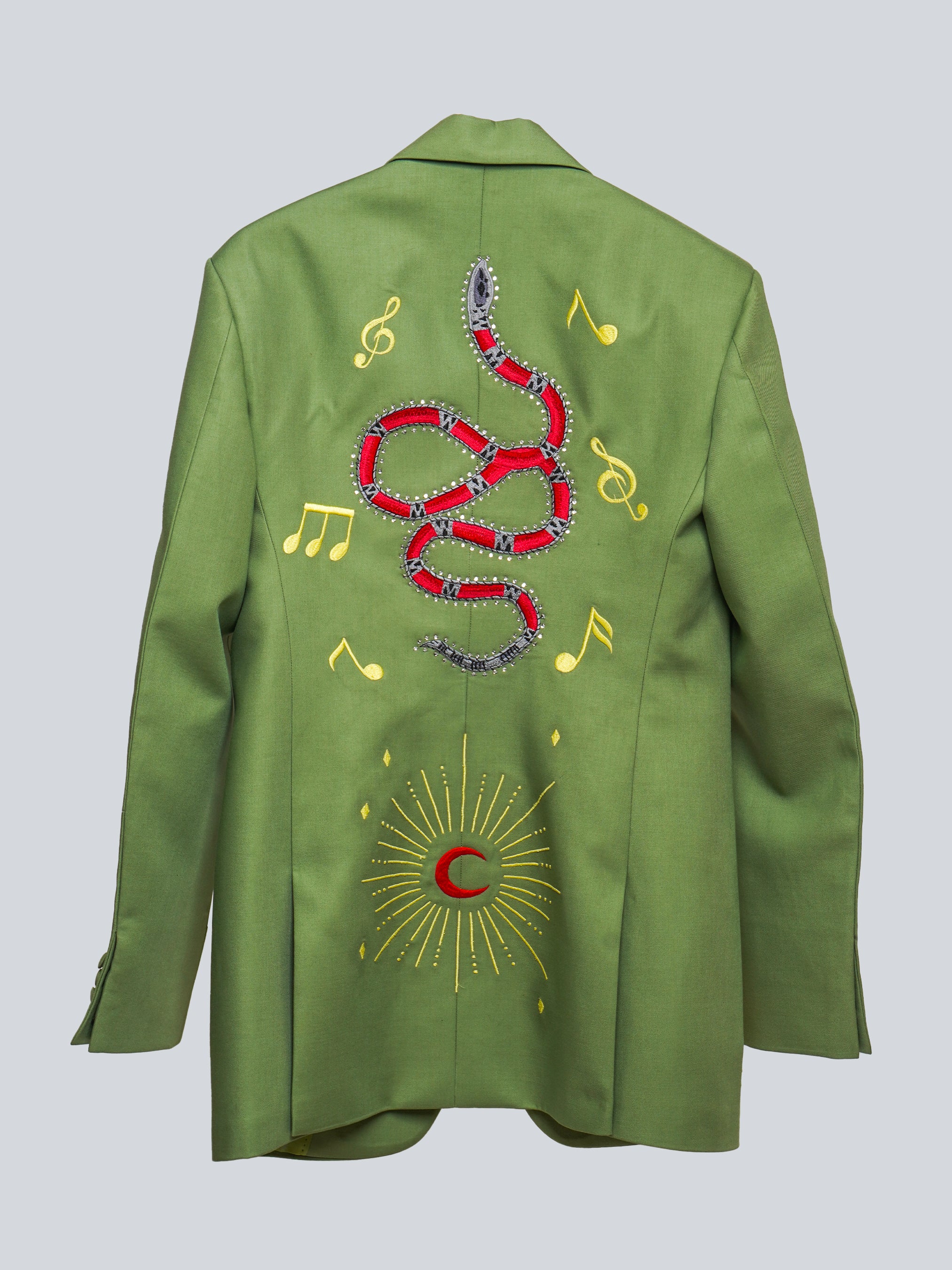 Regal Flame Embroidered Suit - Image 4