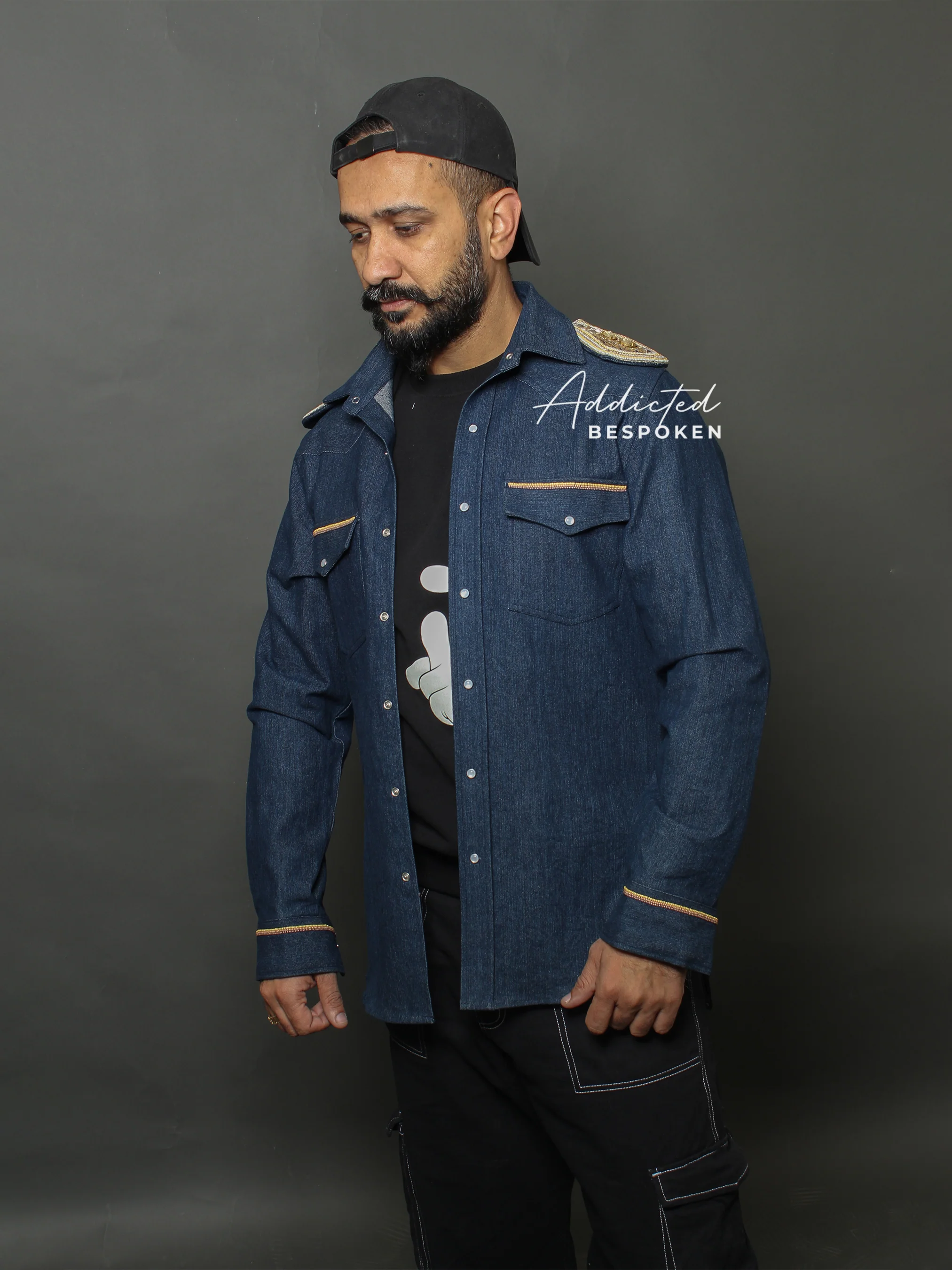 Regal Lion Embroidered Denim Shirt (CLS) - Image 7