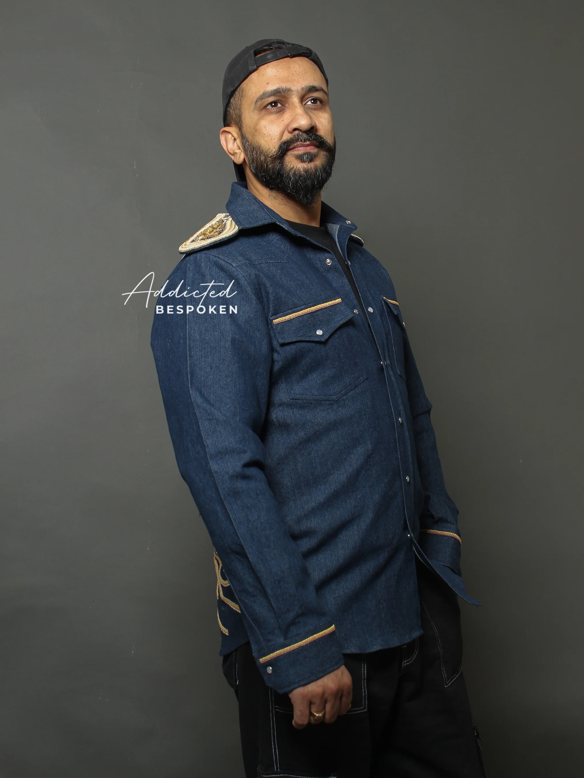 Regal Lion Embroidered Denim Shirt (CLS) - Image 8