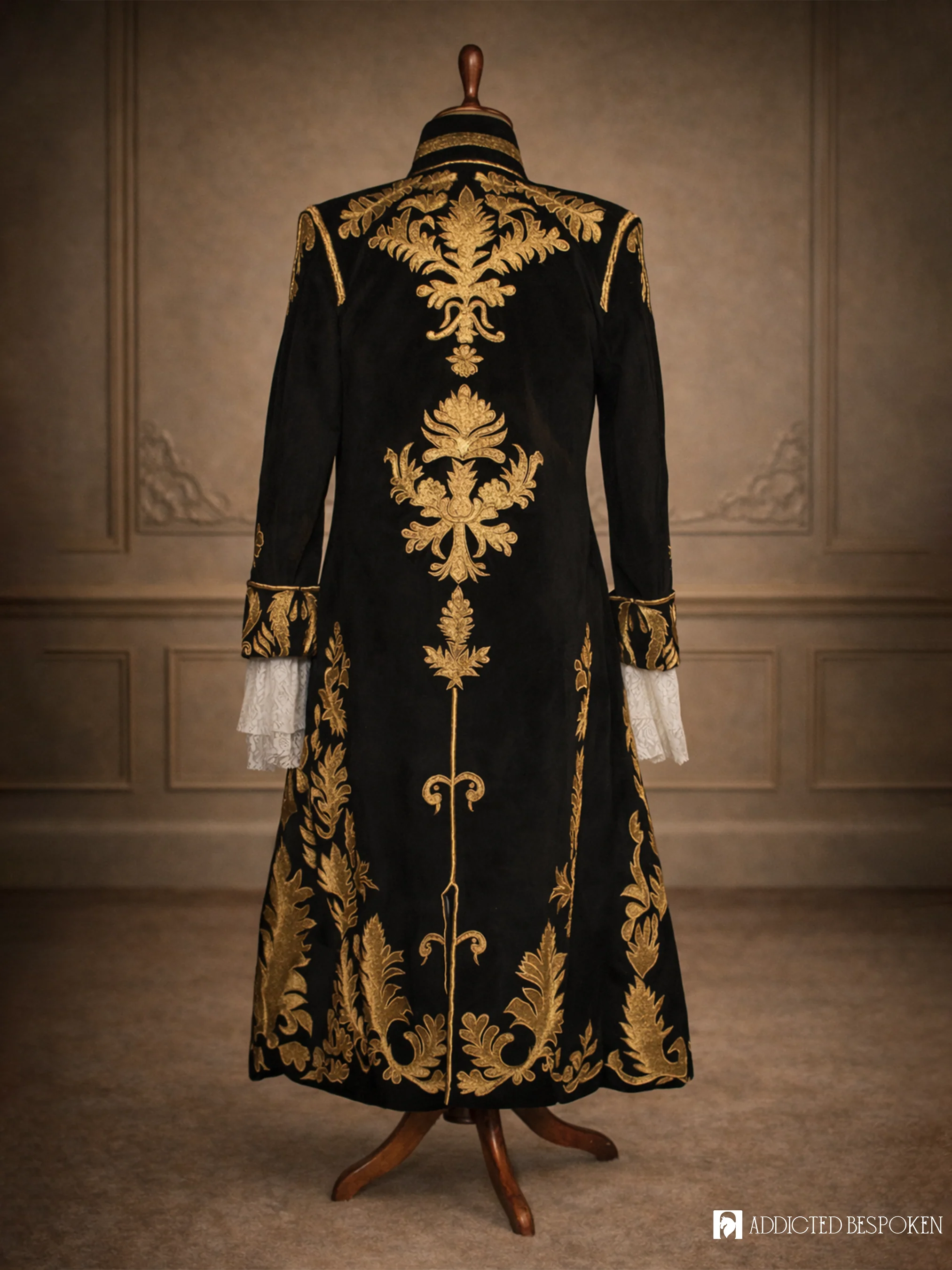 Regal Rococo Embroidered Suit - Image 4