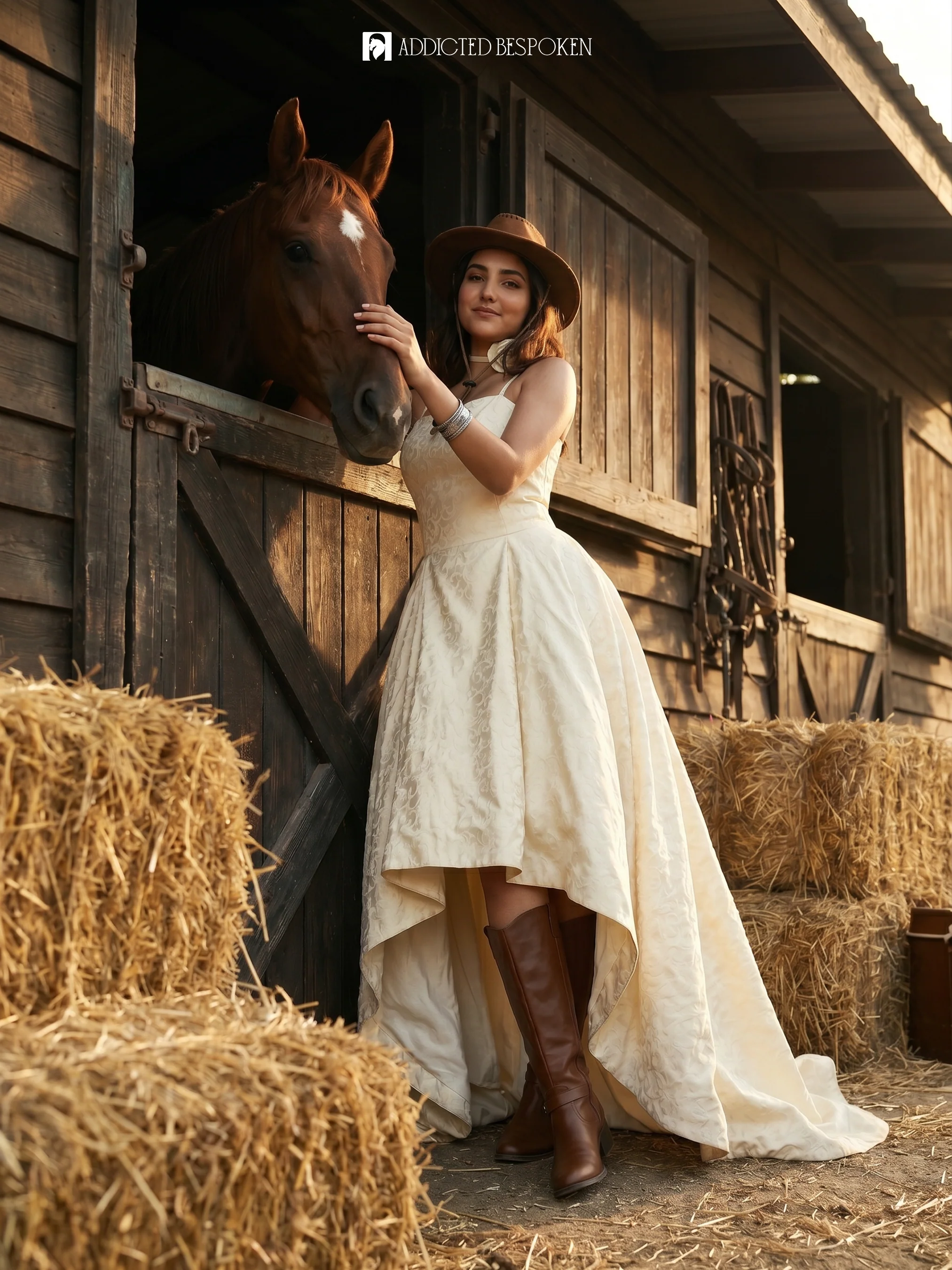 Rococo Brocade Bridal Gown - Image 5