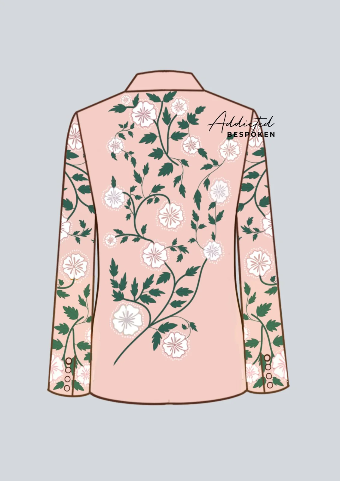 Rose Embroidered Cocktail Attire - Image 3