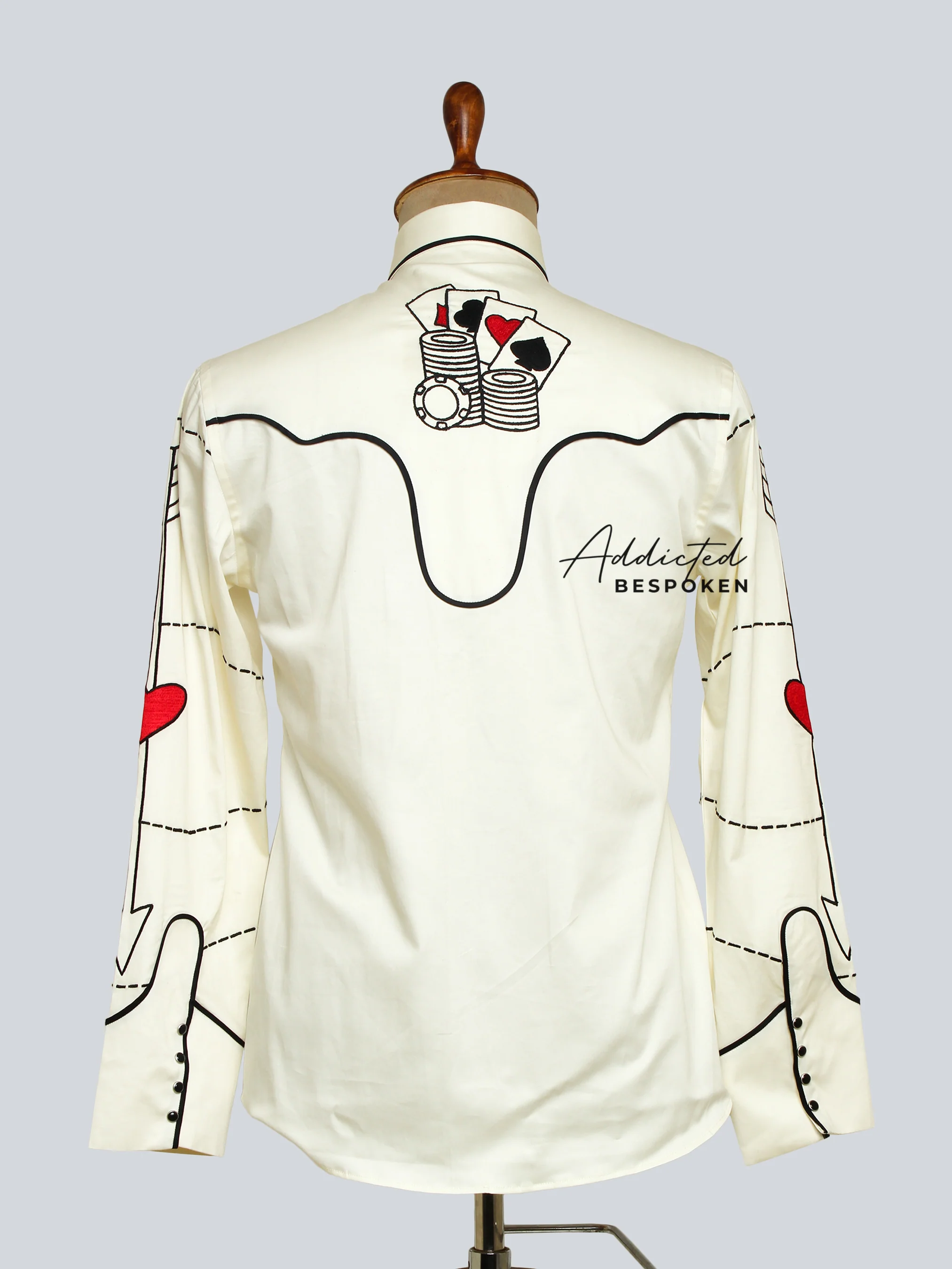 Rose Motif Embroidered Western Shirt - Image 2