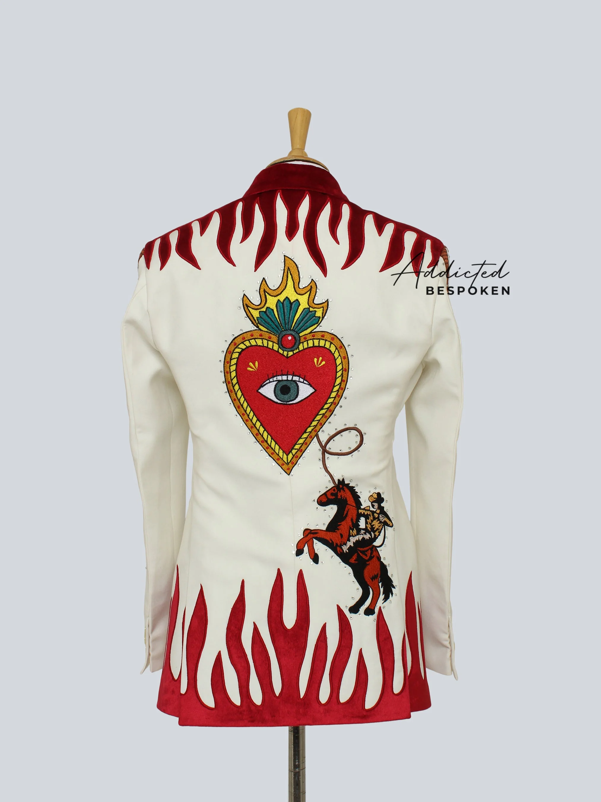 Rustic Blossom Embroidered Suit - Image 8