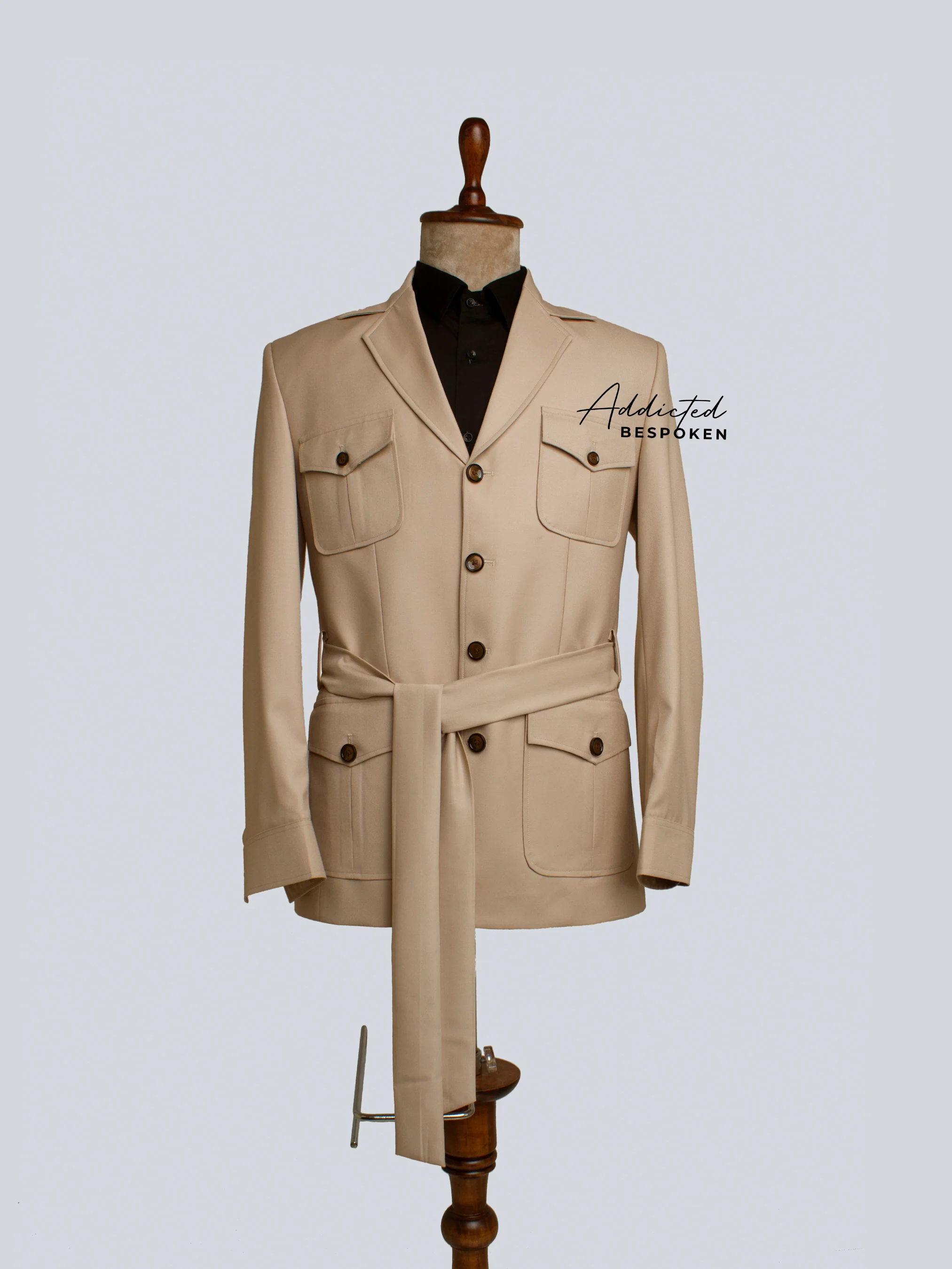 Safari Inspired Belt Suit - Image 2