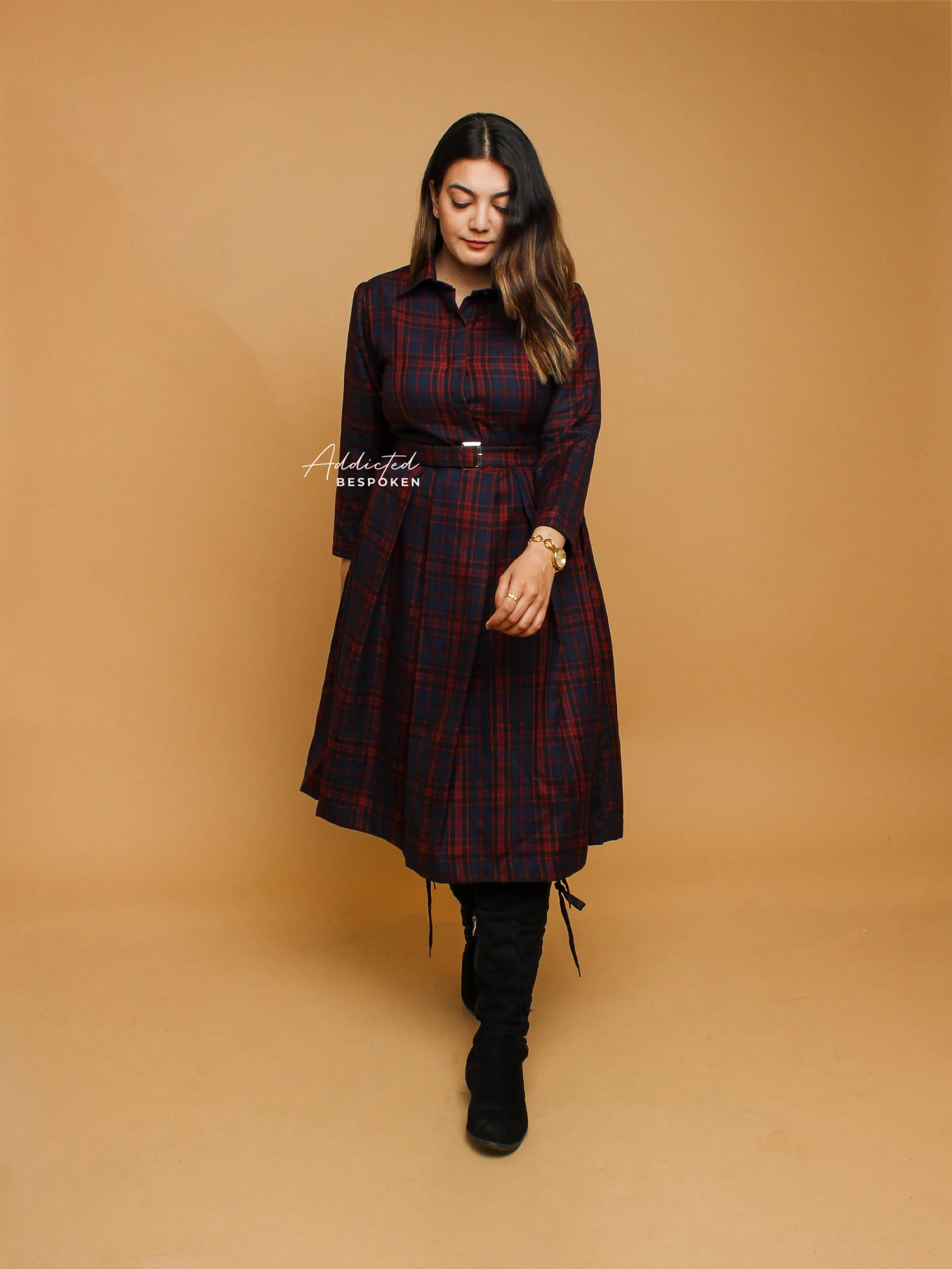 Scarlet & Sapphire Check Dress(CLS) - Image 3