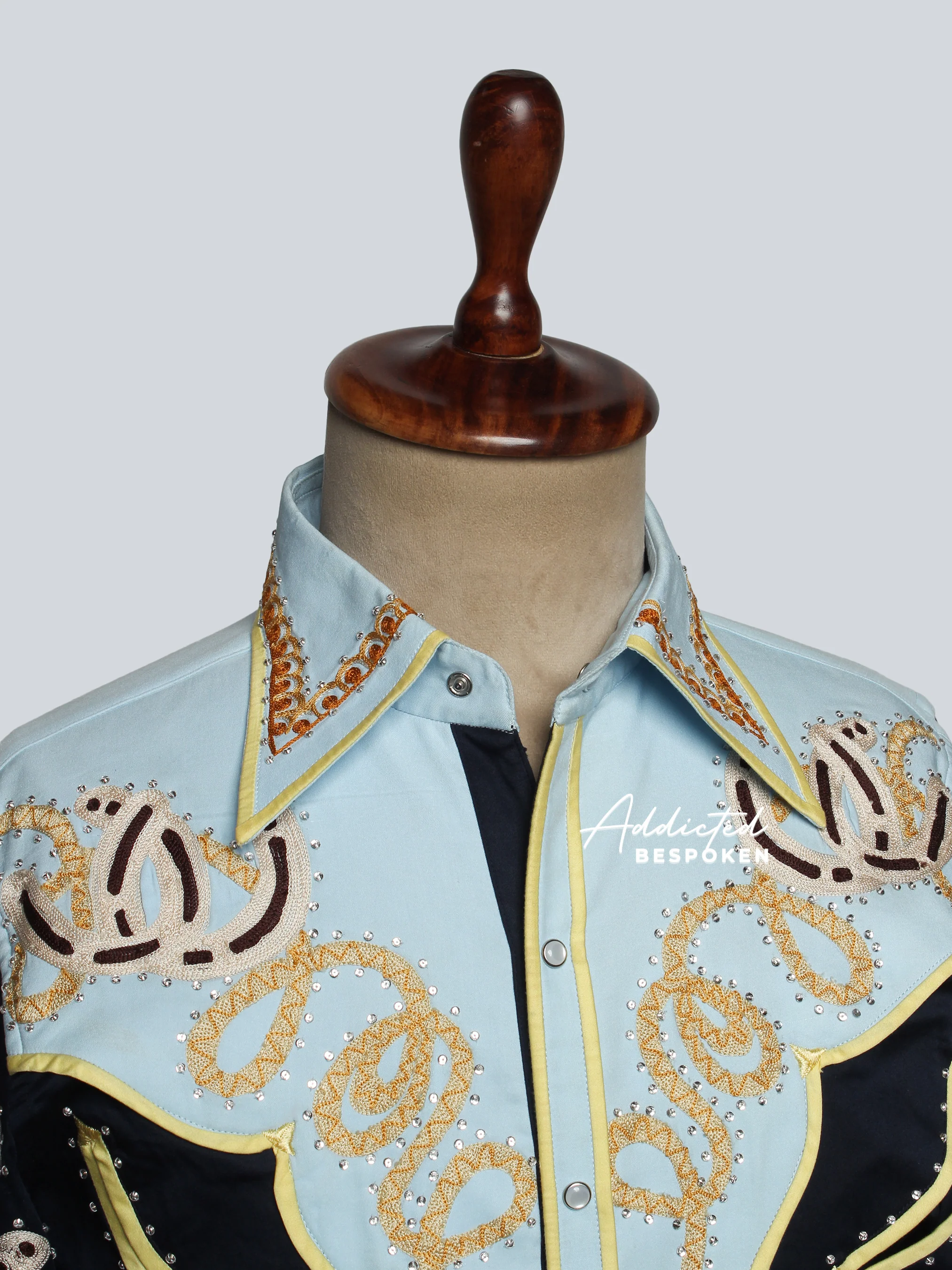 Shadow Skull Embroidered Statement Shirt - Image 10