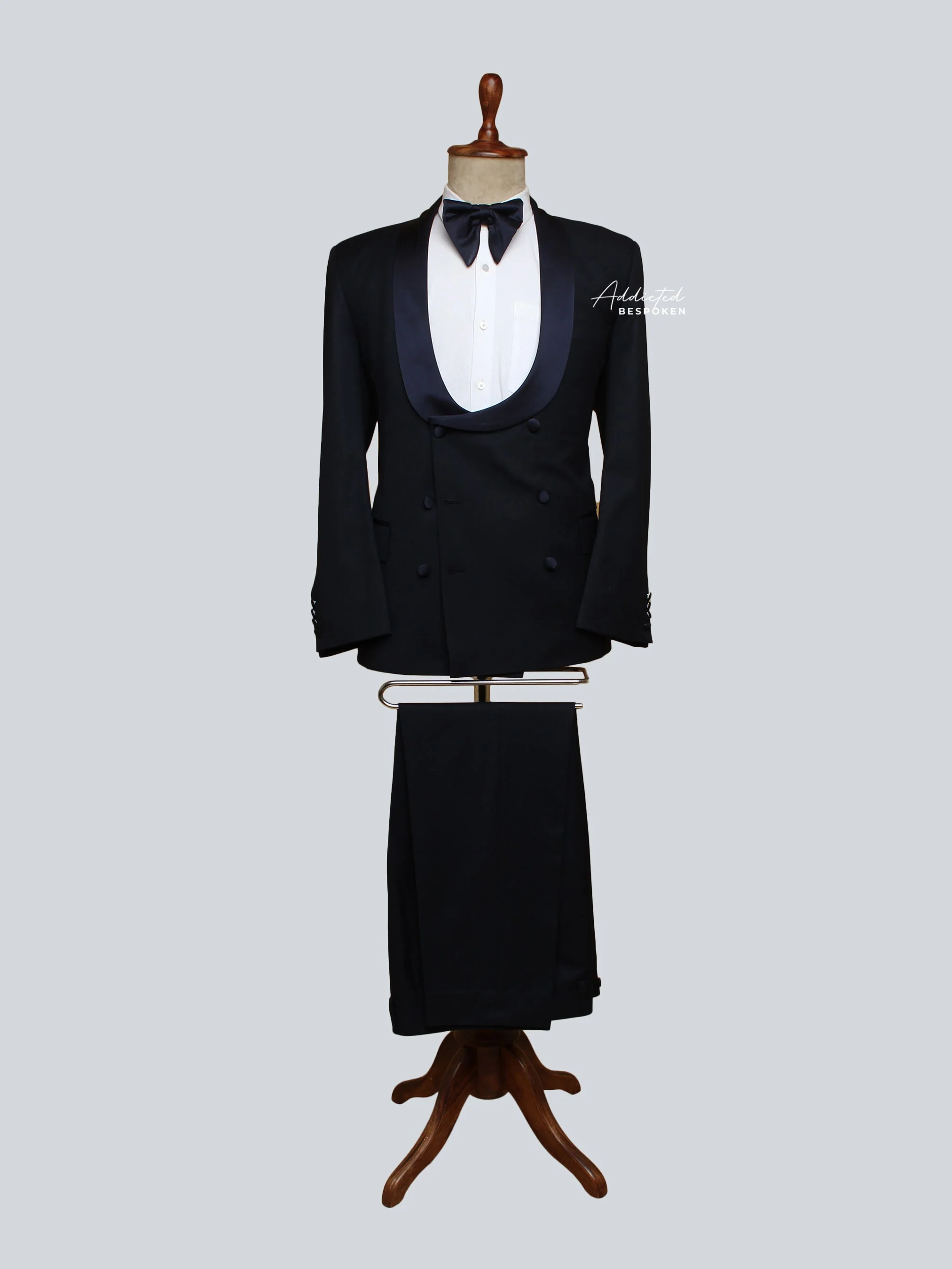 Shawl Lapel Tuxedo Double-Breasted Suit