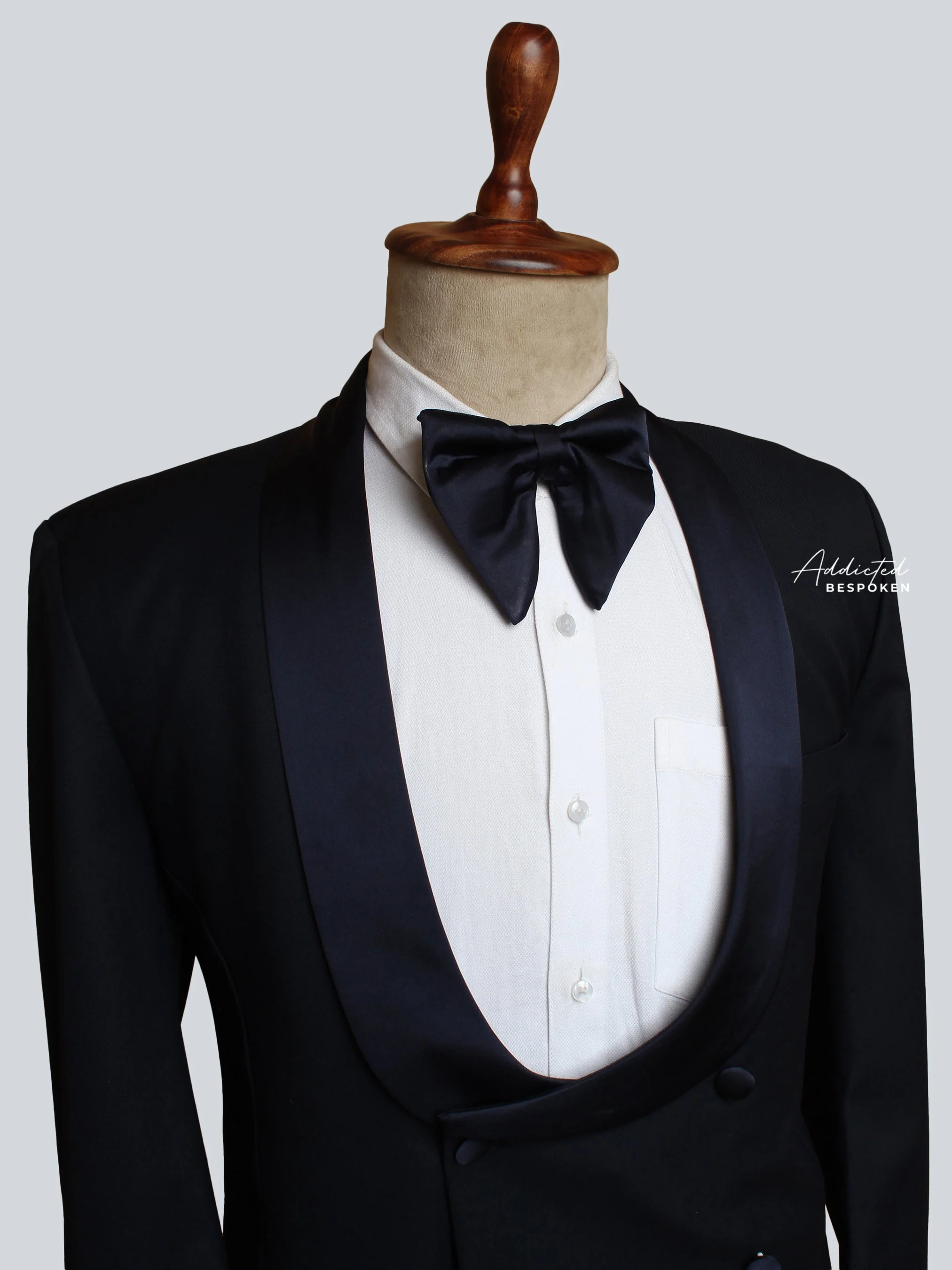 Shawl Lapel Tuxedo Double-Breasted Suit - Image 5
