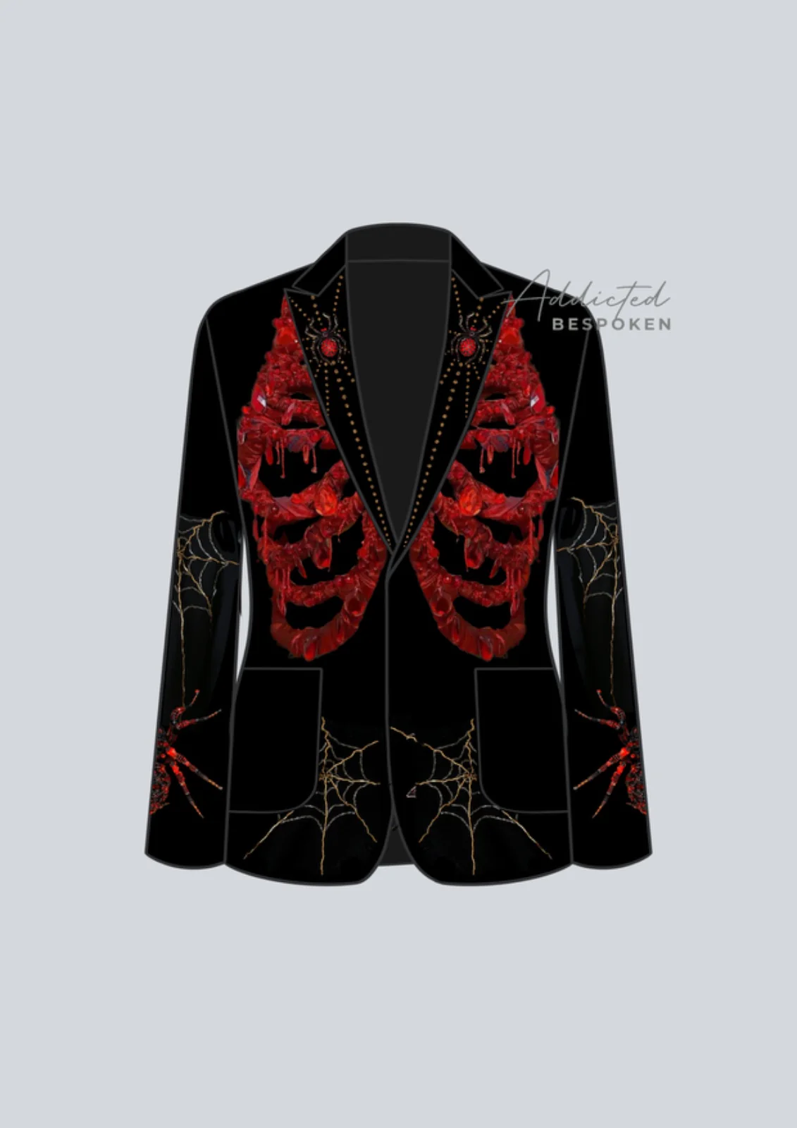 Skeletal Web Embroidered Suit - Image 2