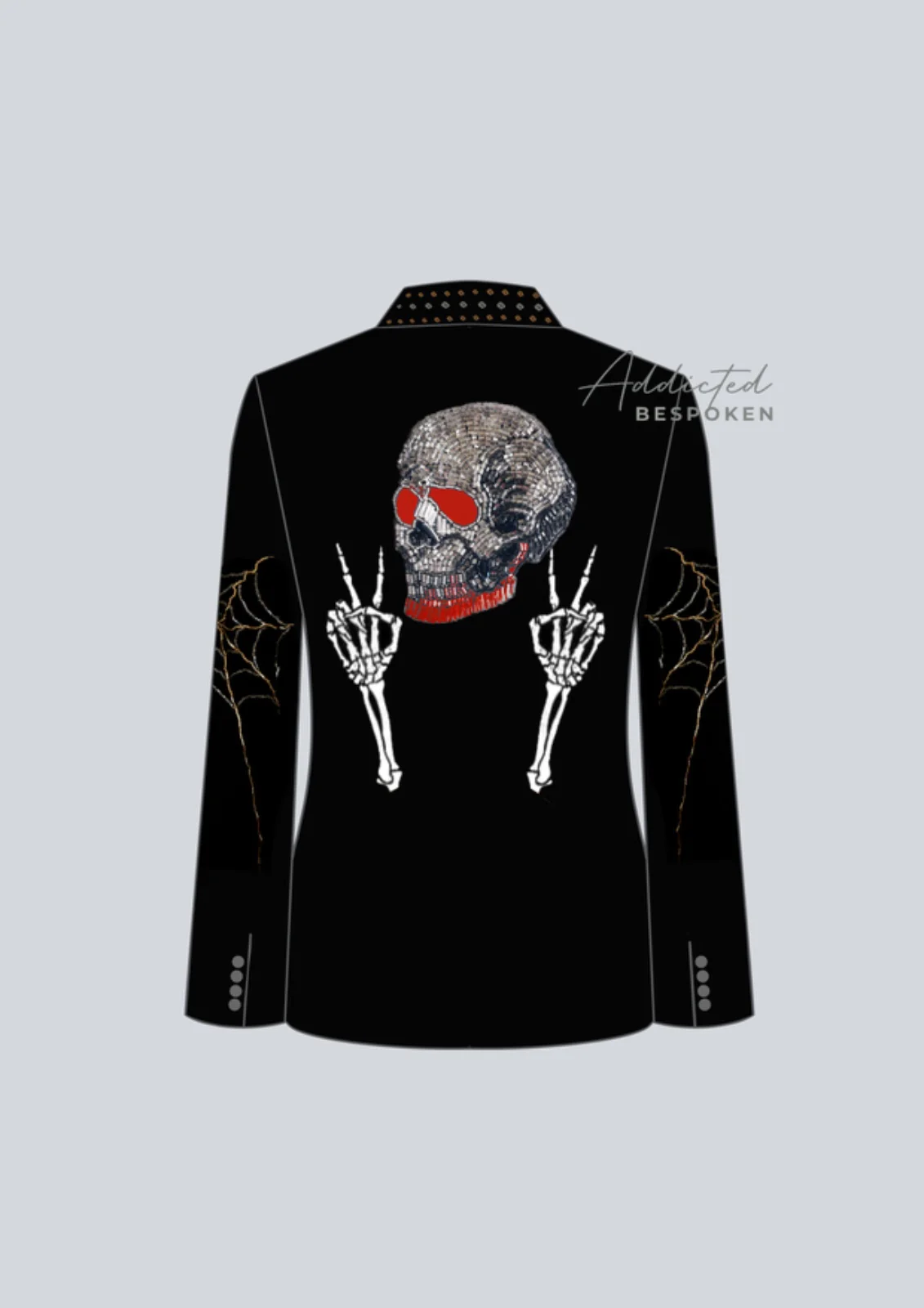 Skeletal Web Embroidered Suit - Image 3