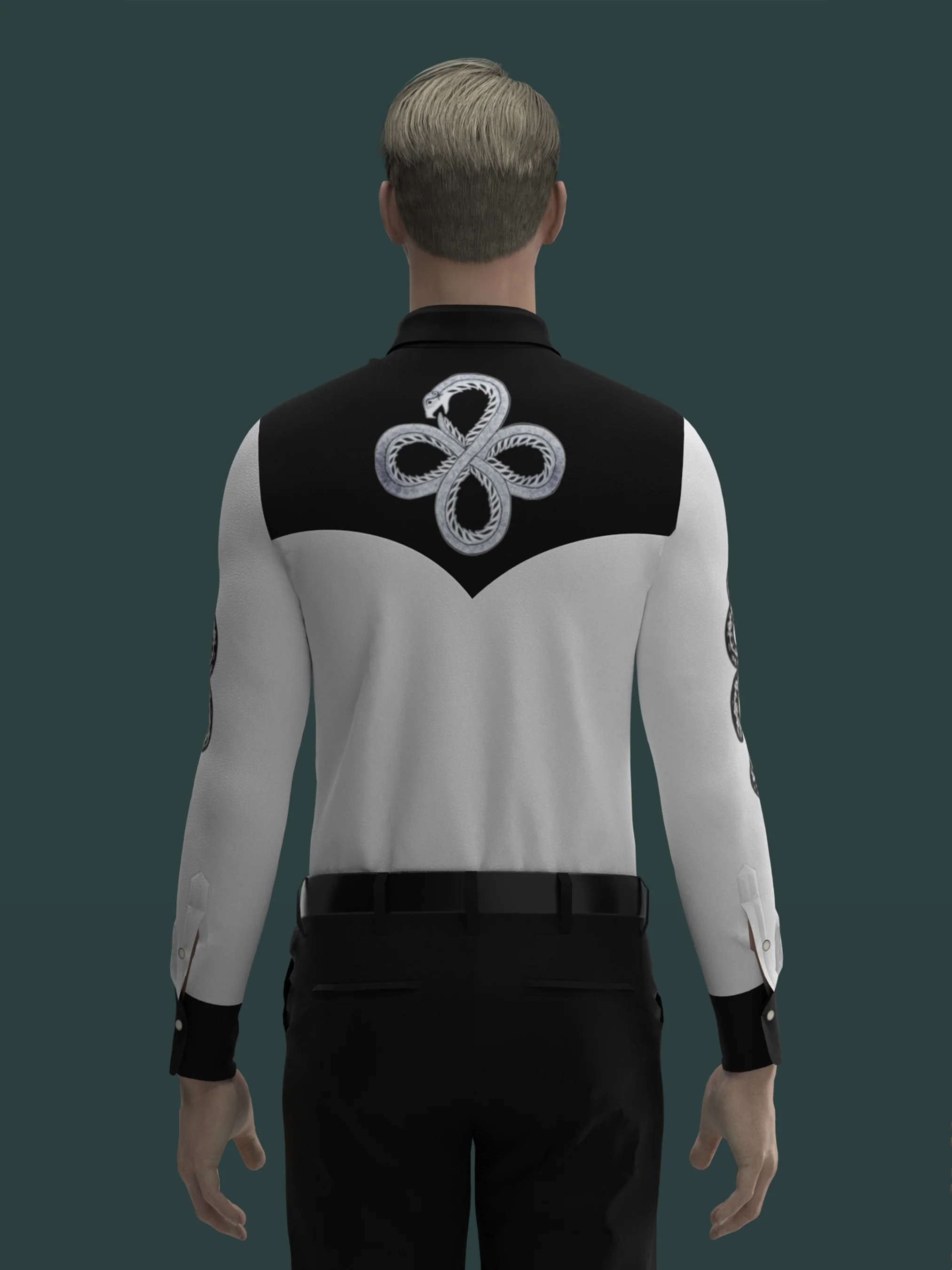 Snake Embellished Signature Shirt - Image 2