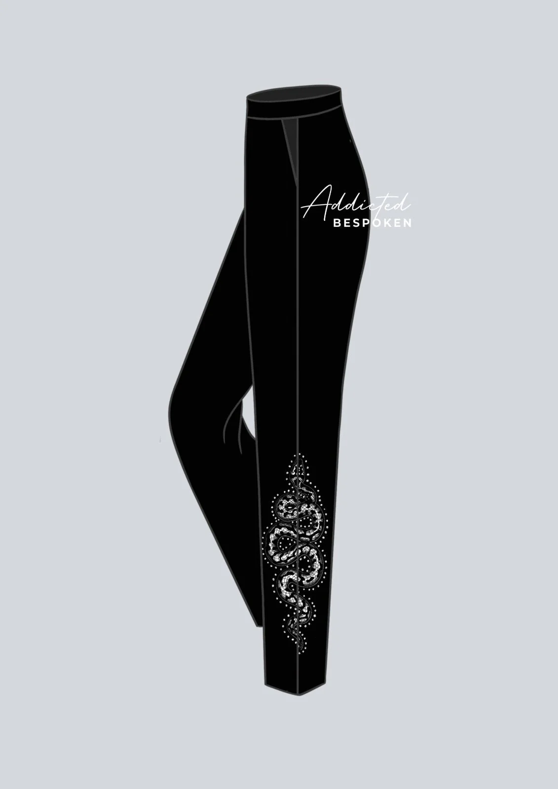 Snake Embroidered Black Suit - Image 3