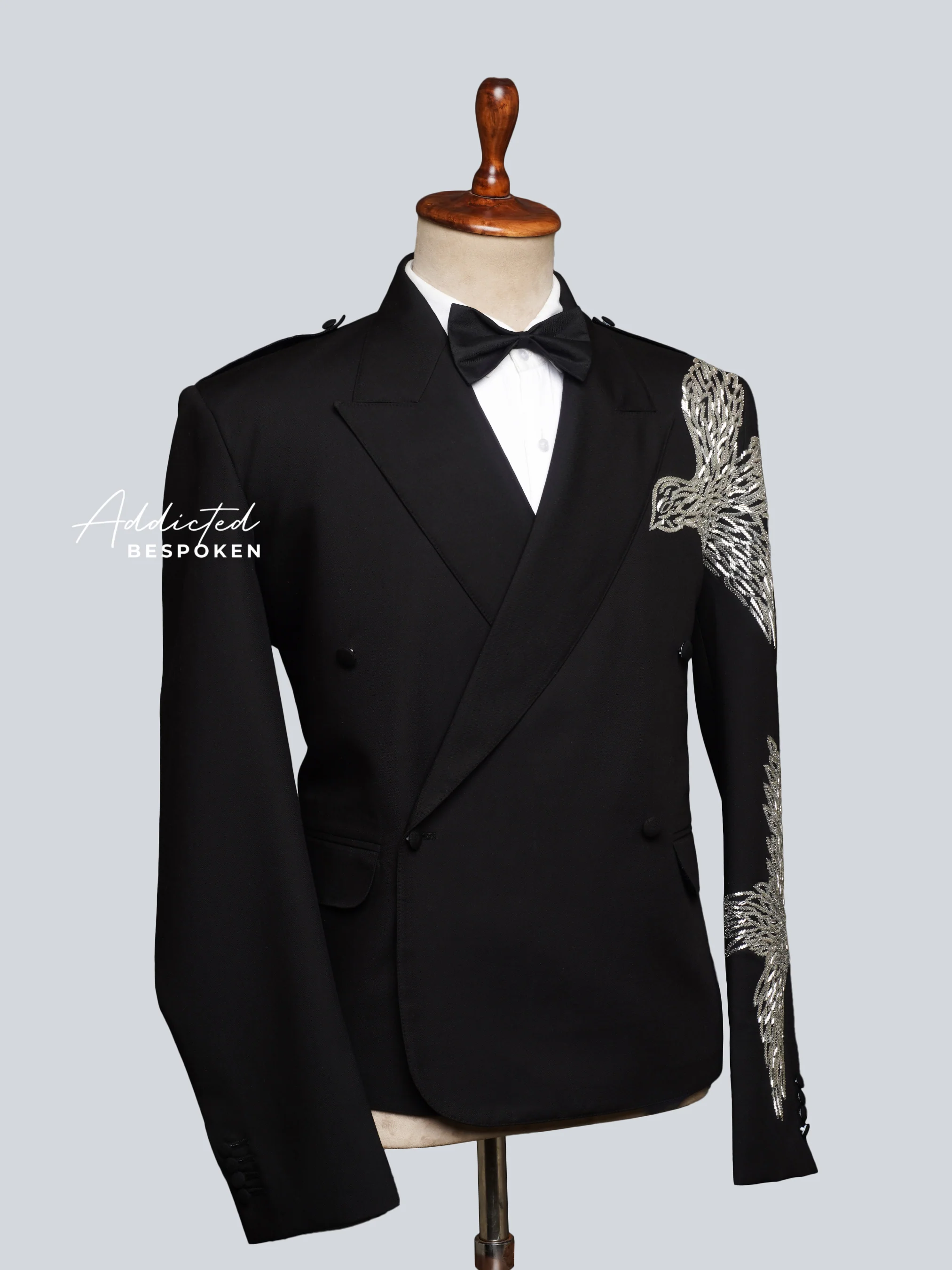 Soaring Elegance Embroidered Suit - Image 4