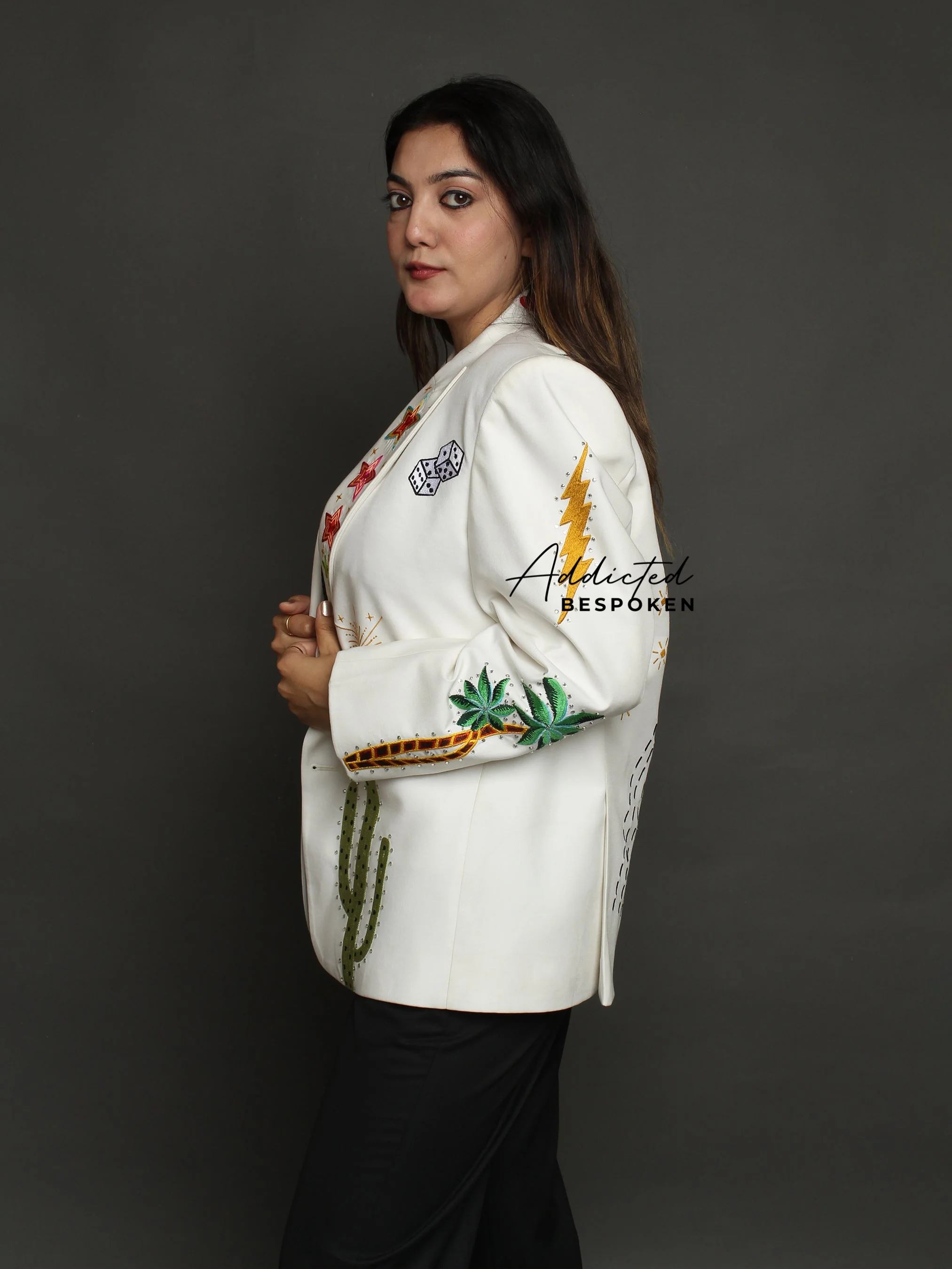 Spaceship Embroidered Blazer - Image 2
