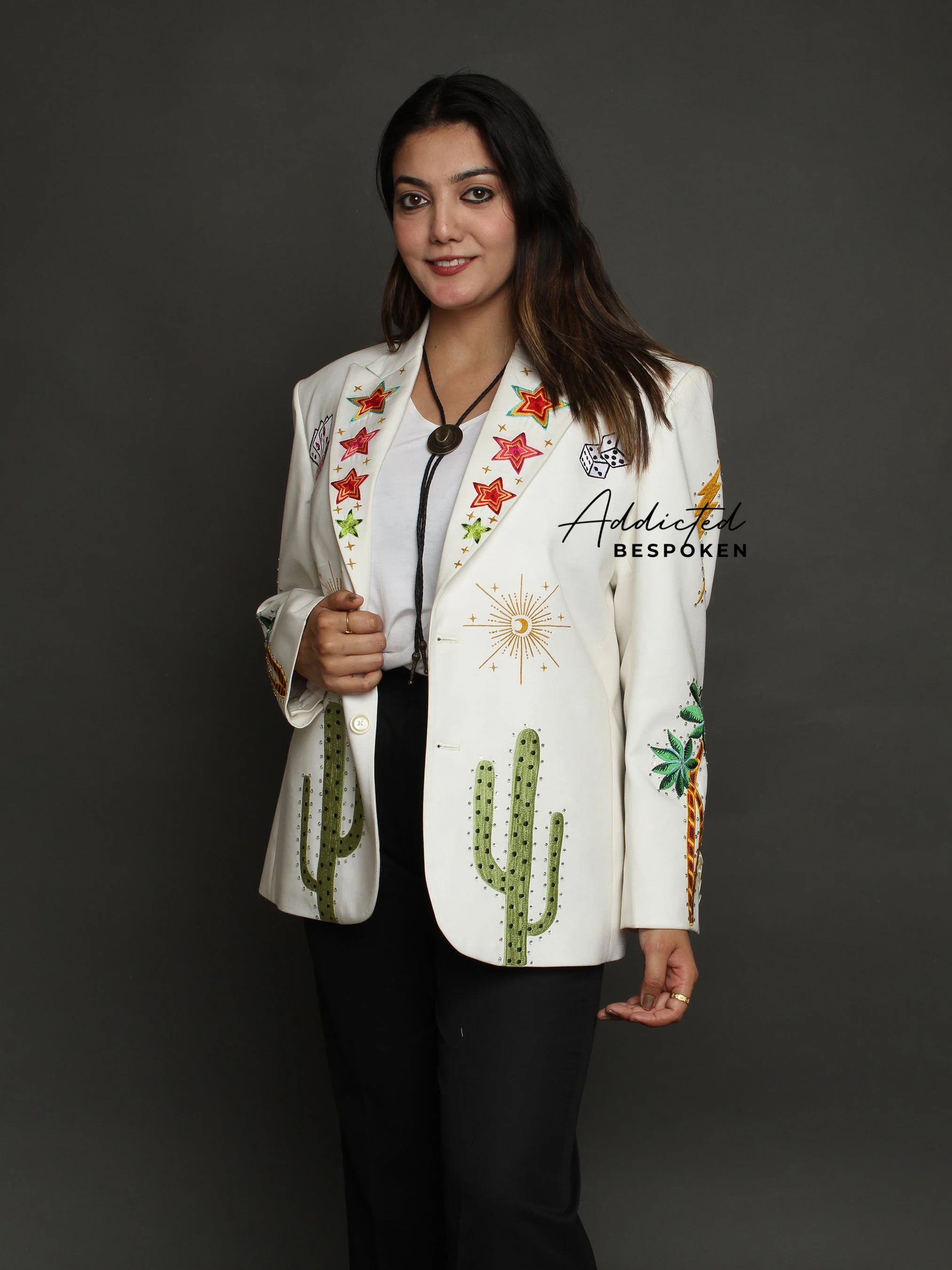 Spaceship Embroidered Blazer - Image 4