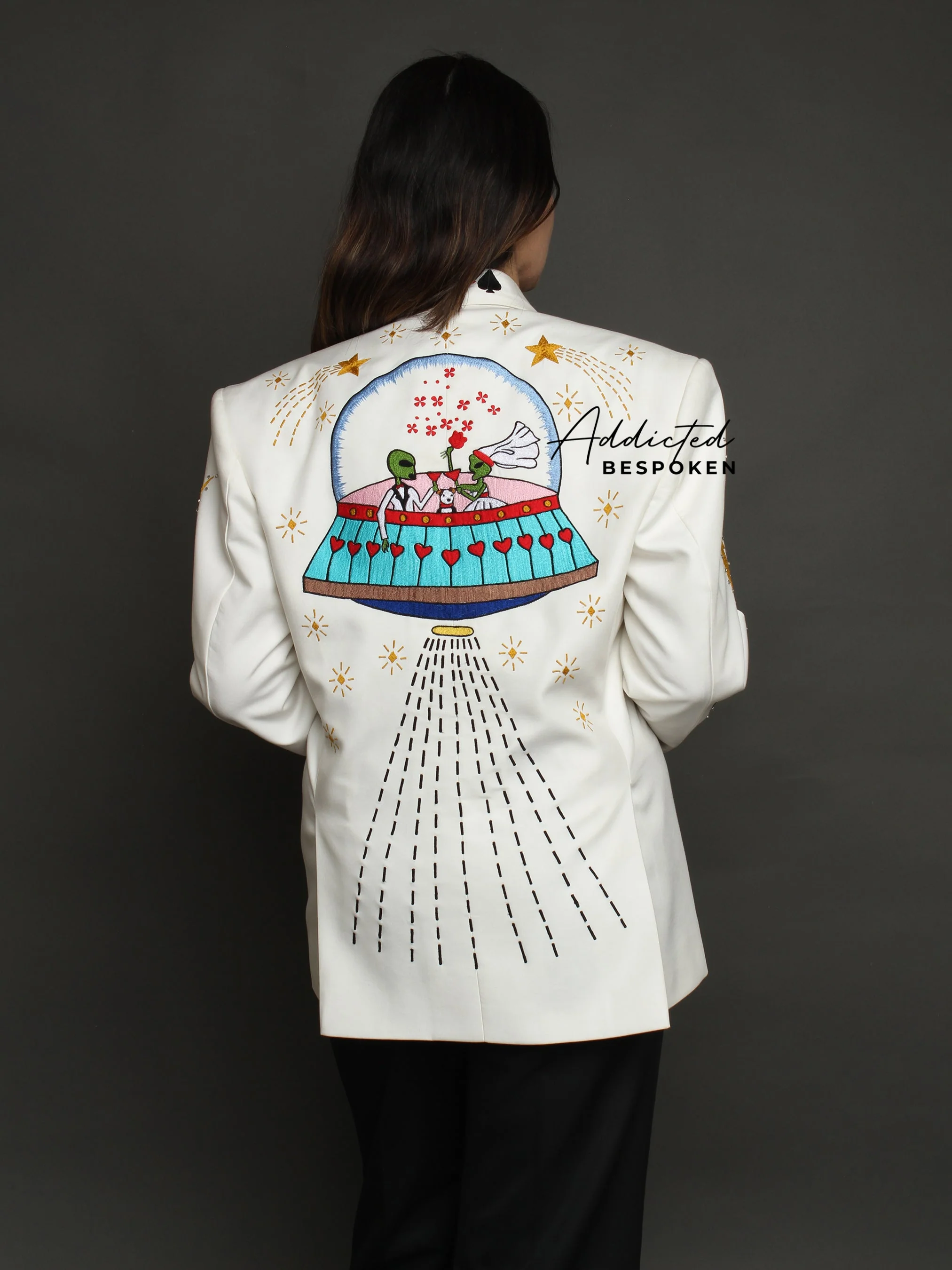 Spaceship Embroidered Blazer - Image 5