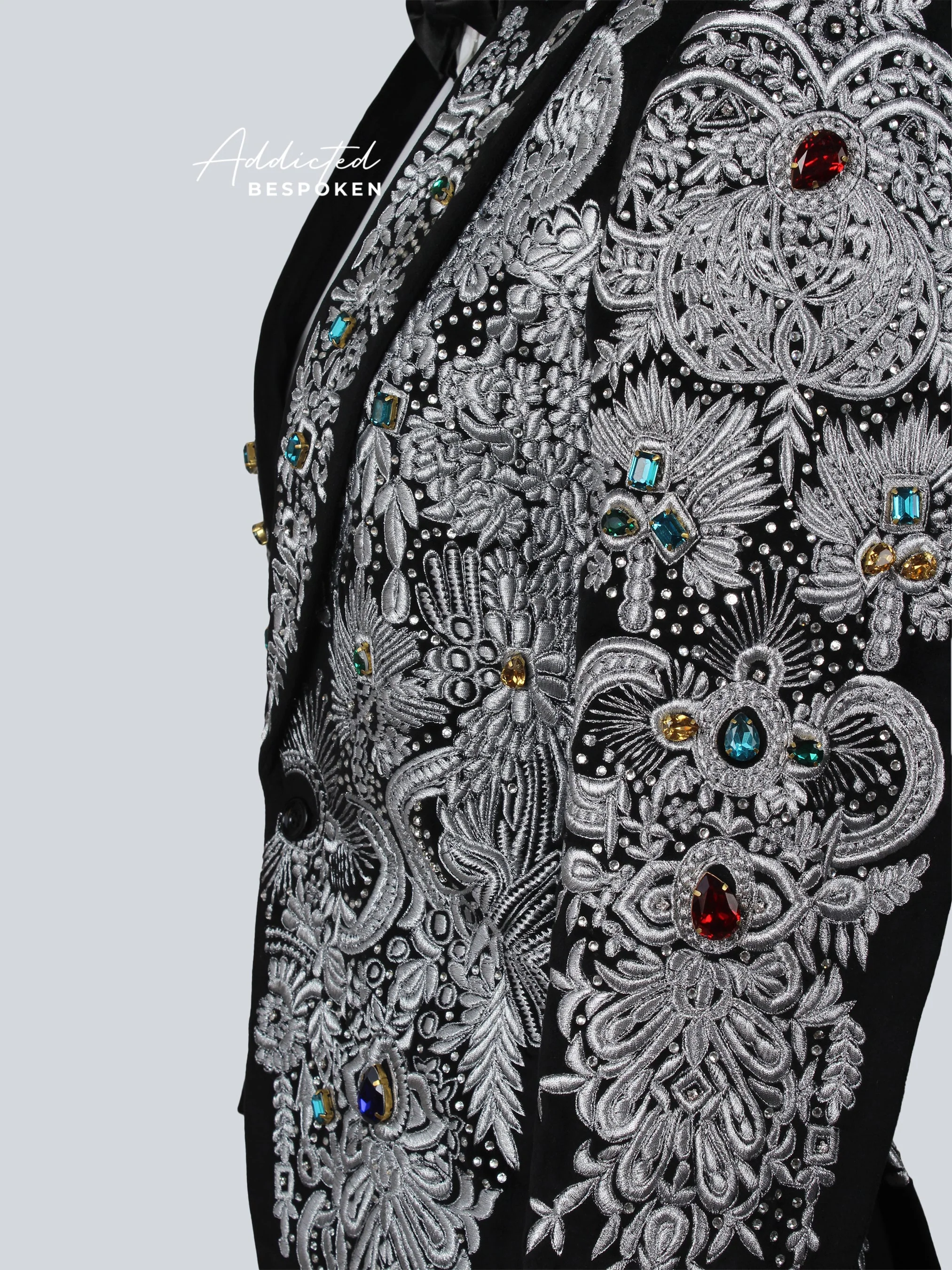 Stone Embellished Wedding Suit - Image 5