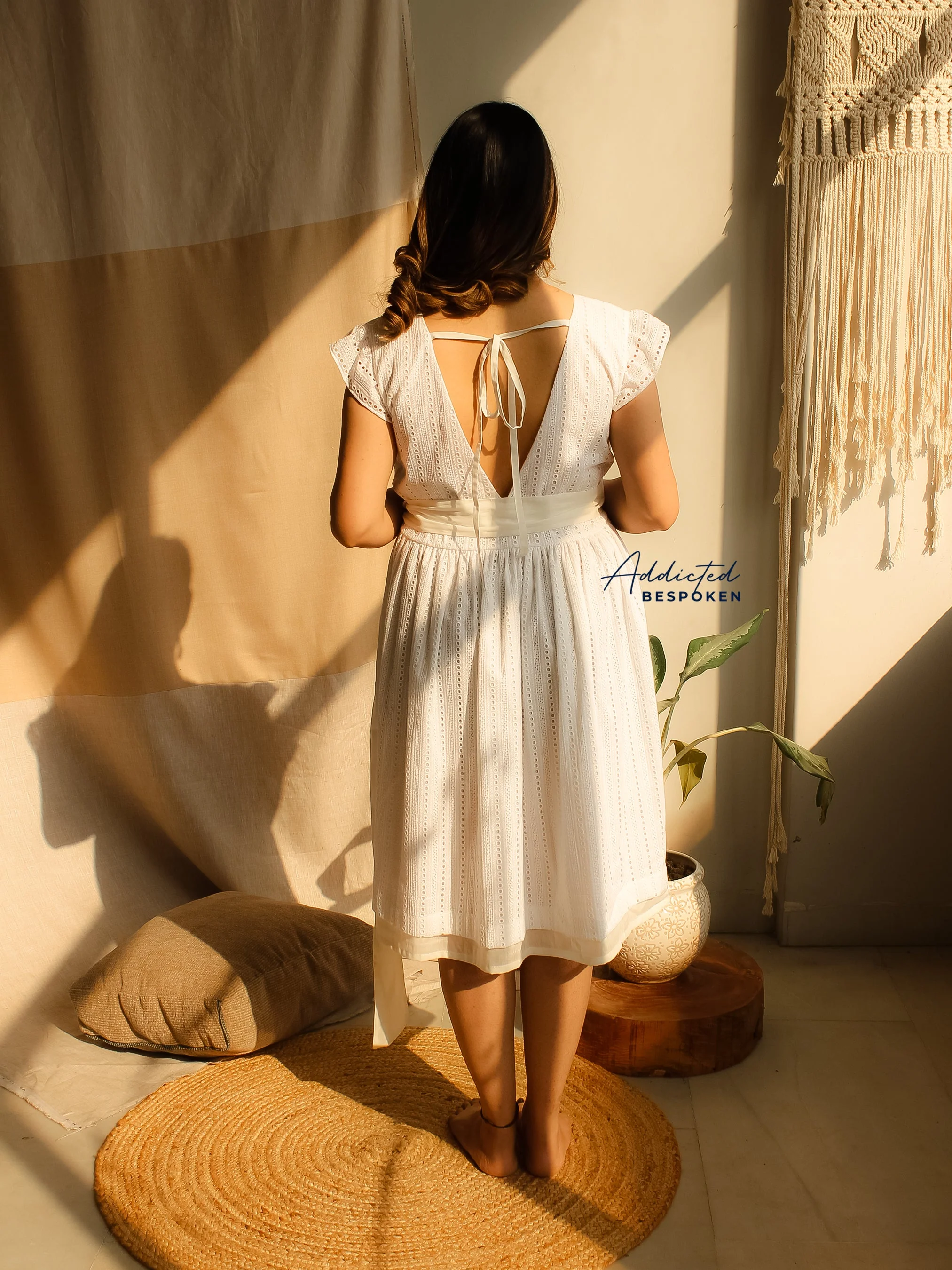 Summer Bloom Eyelet Mini Dress (CLS) - Image 3