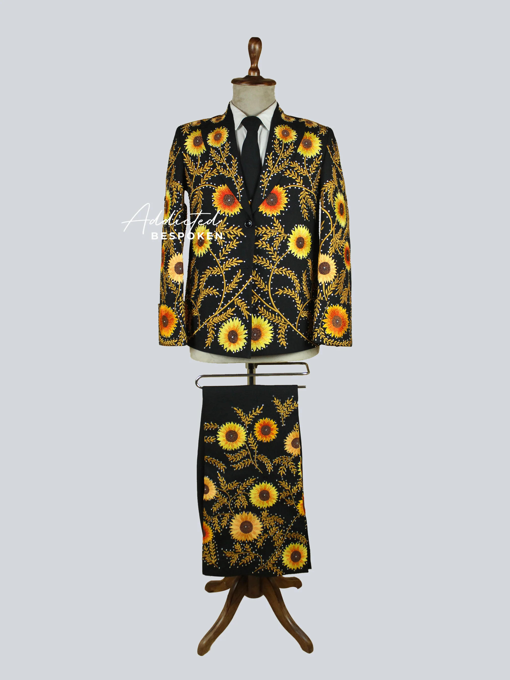 Sun Flower Embroidered Suit - Image 2