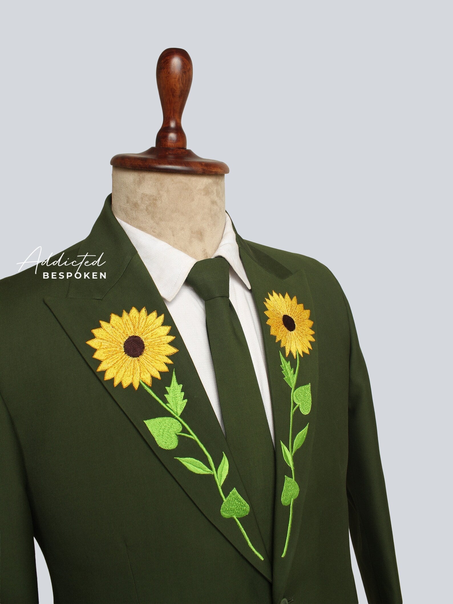 Sunflower Lapel Cotton Suit - Image 4