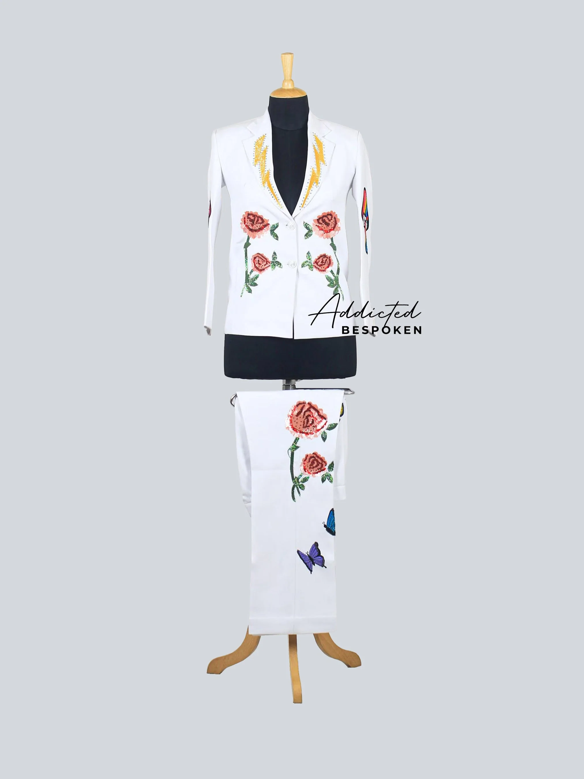 Sunrise Bird Embellished Suit