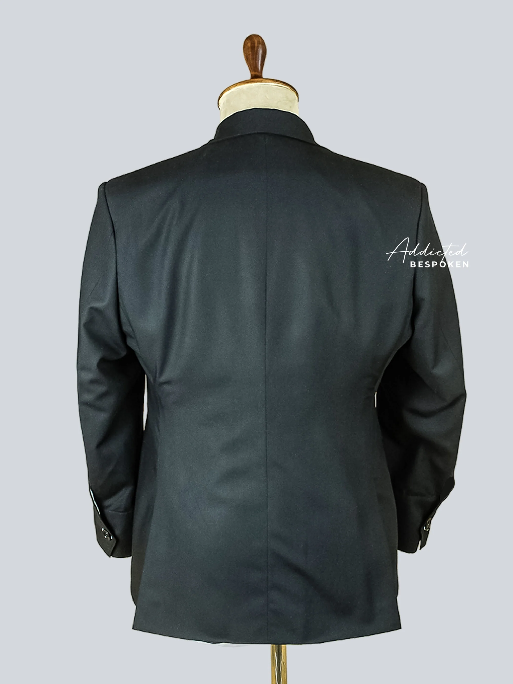 Tailored Black Cotton Safari Blazer - Image 5