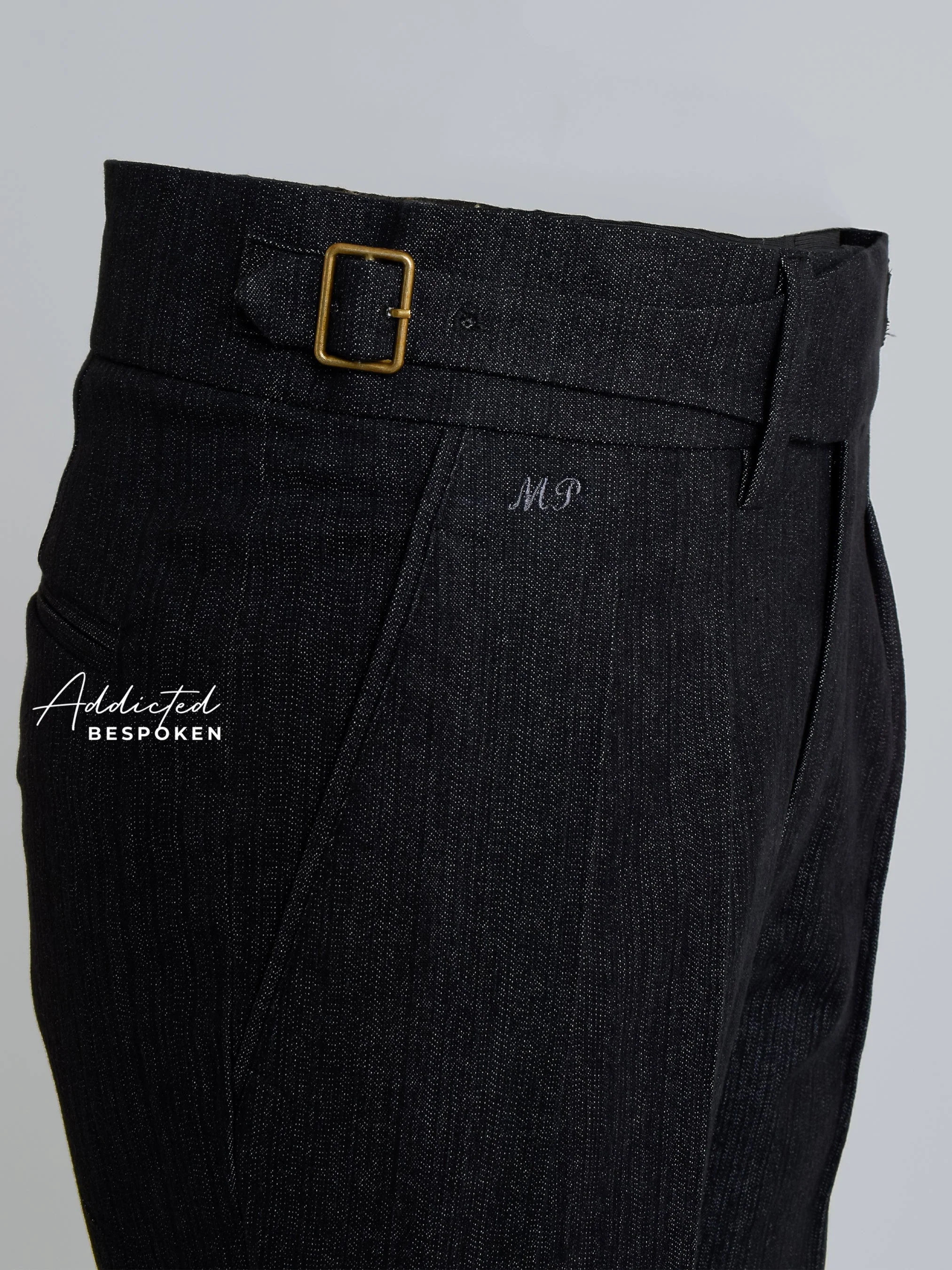 Tailored Denim Gurkha Pants - Image 3