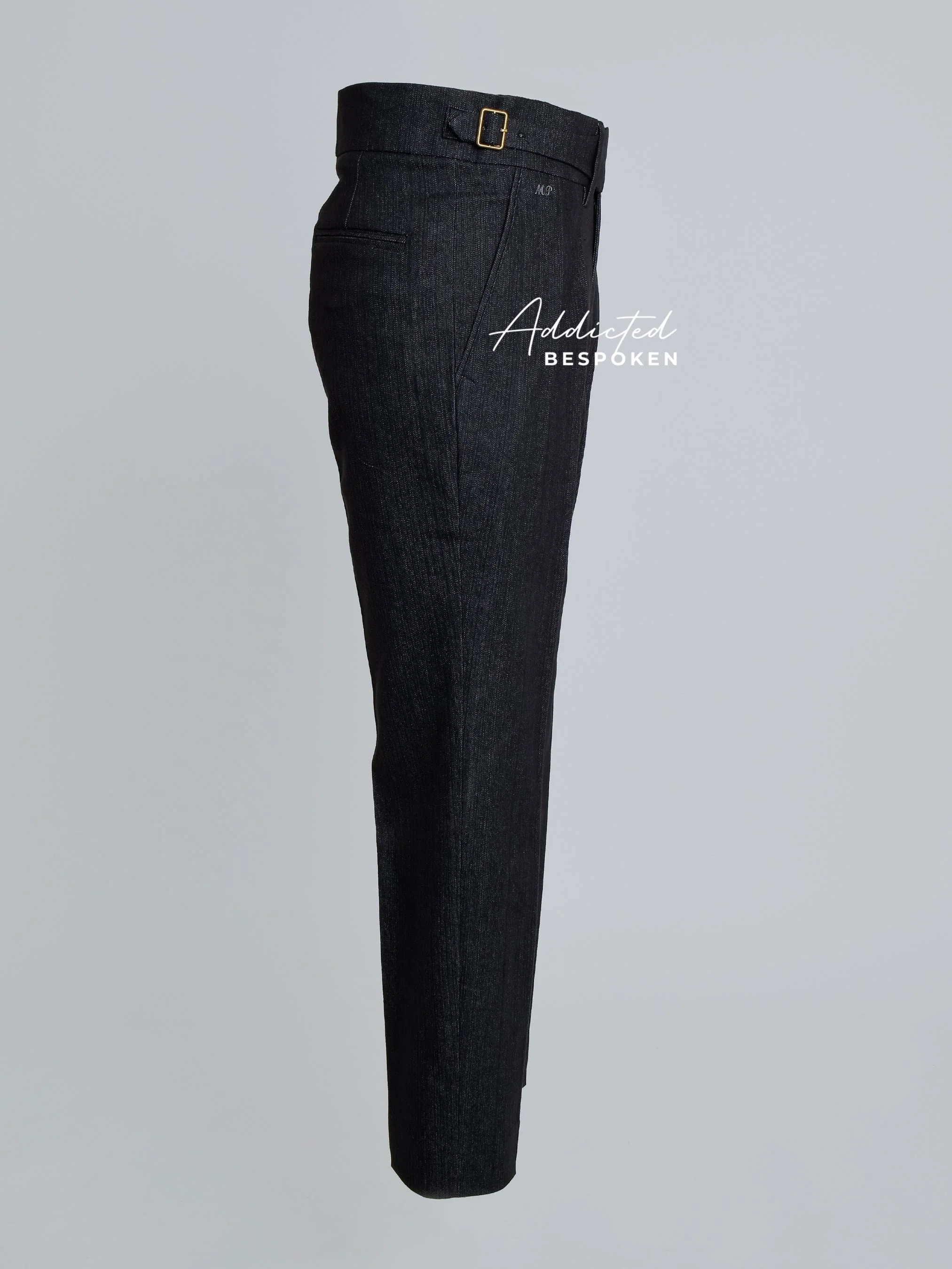 Tailored Denim Gurkha Pants - Image 4
