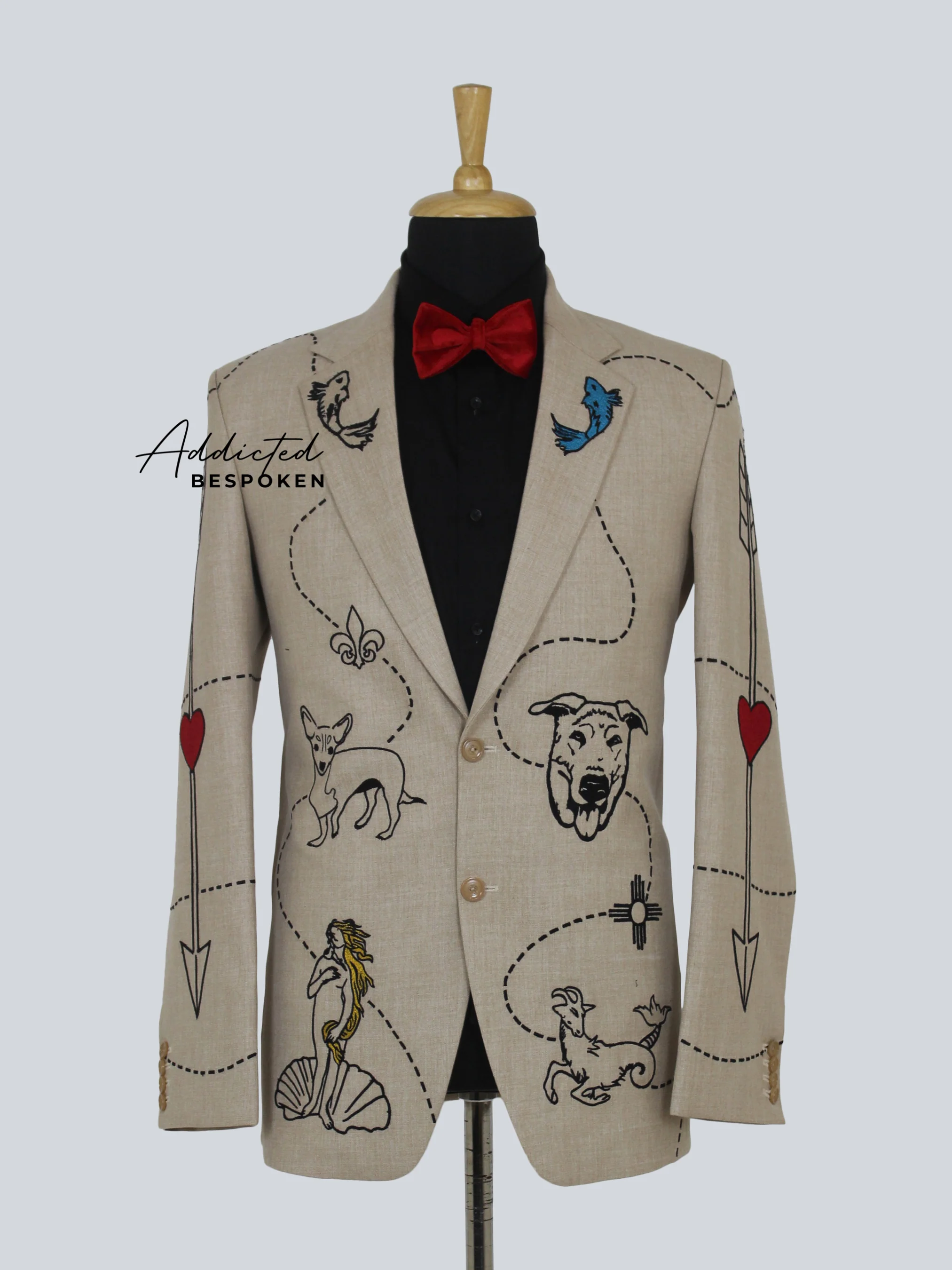Threaded Elegance Embroidered Suit - Image 3