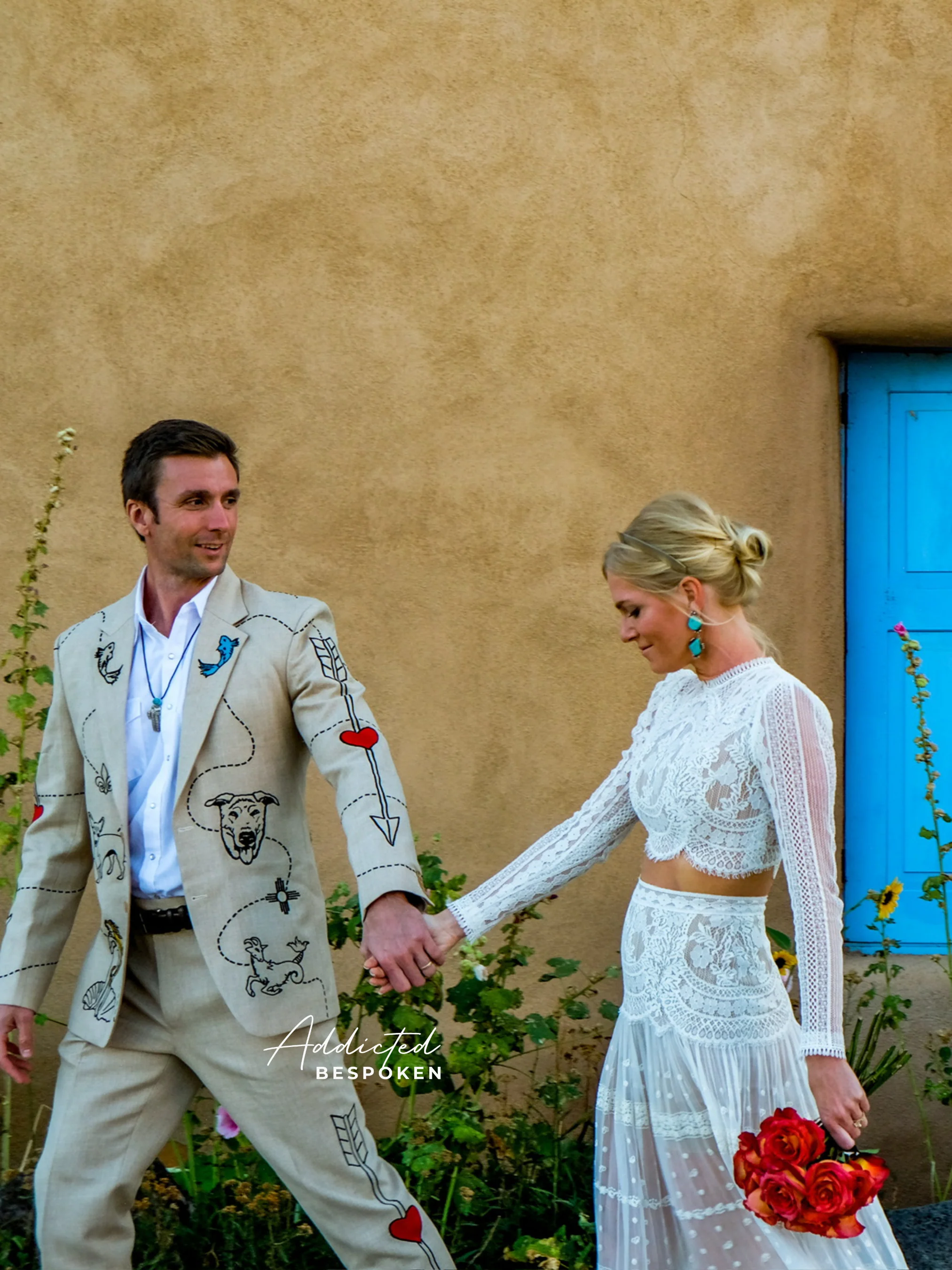 Threaded Elegance Embroidered Suit - Image 4