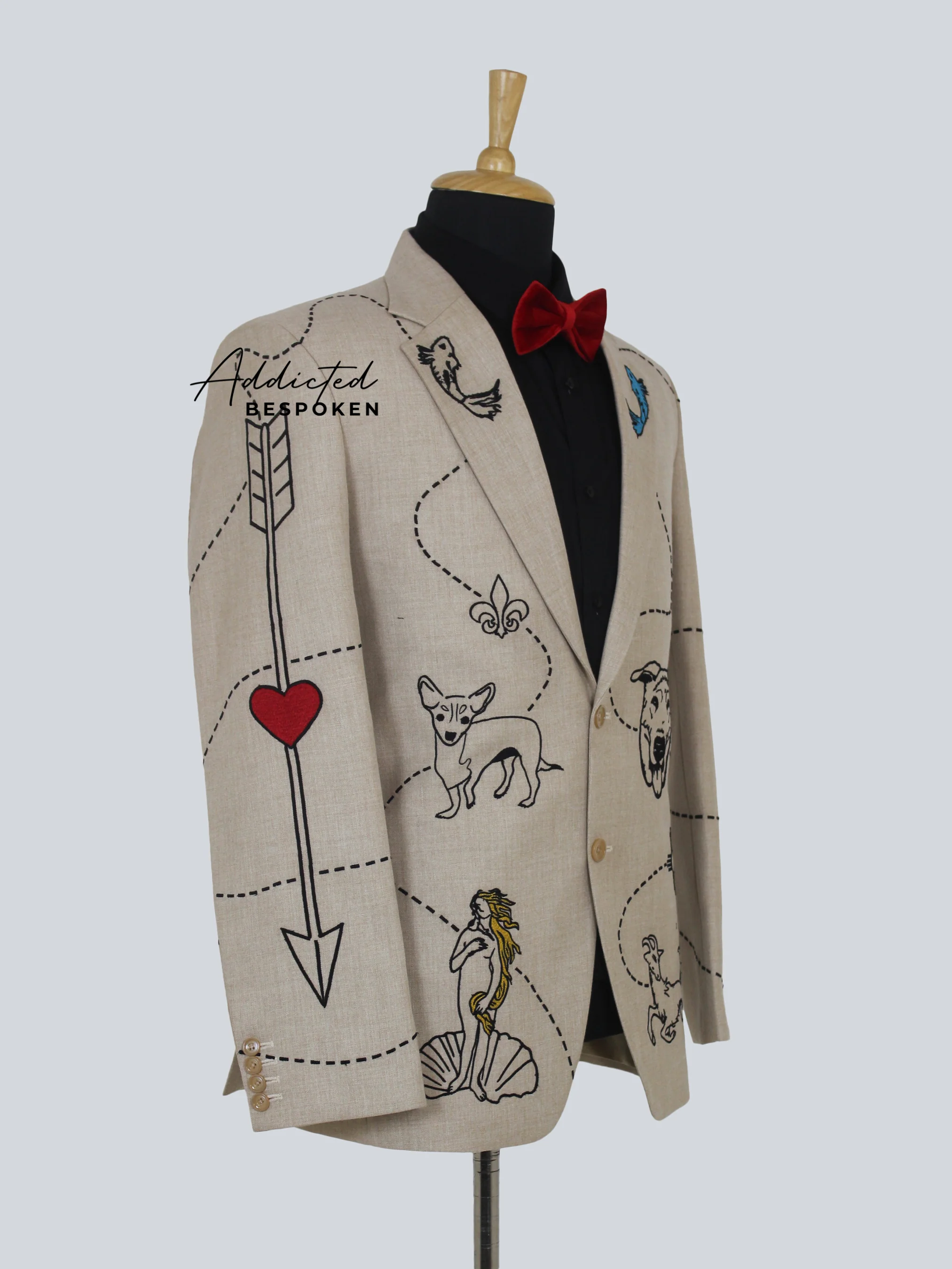 Threaded Elegance Embroidered Suit - Image 5