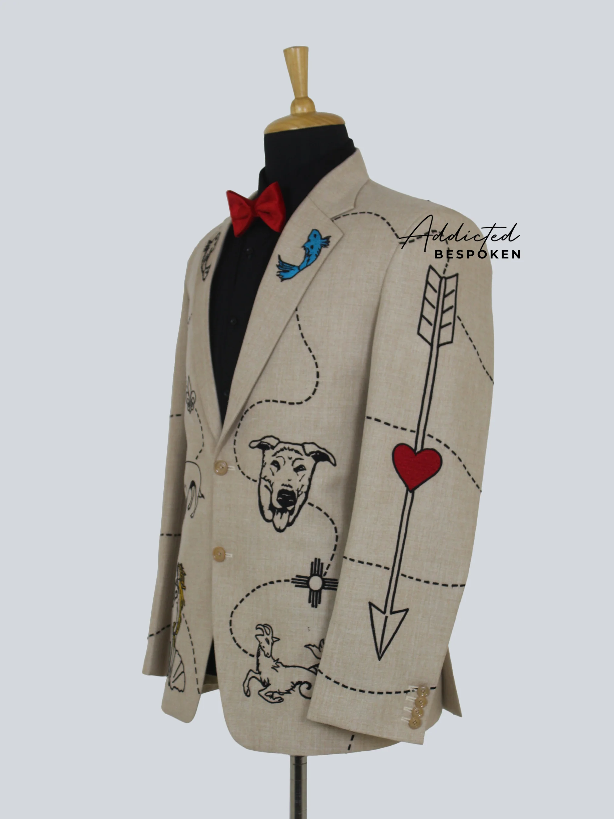 Threaded Elegance Embroidered Suit - Image 6