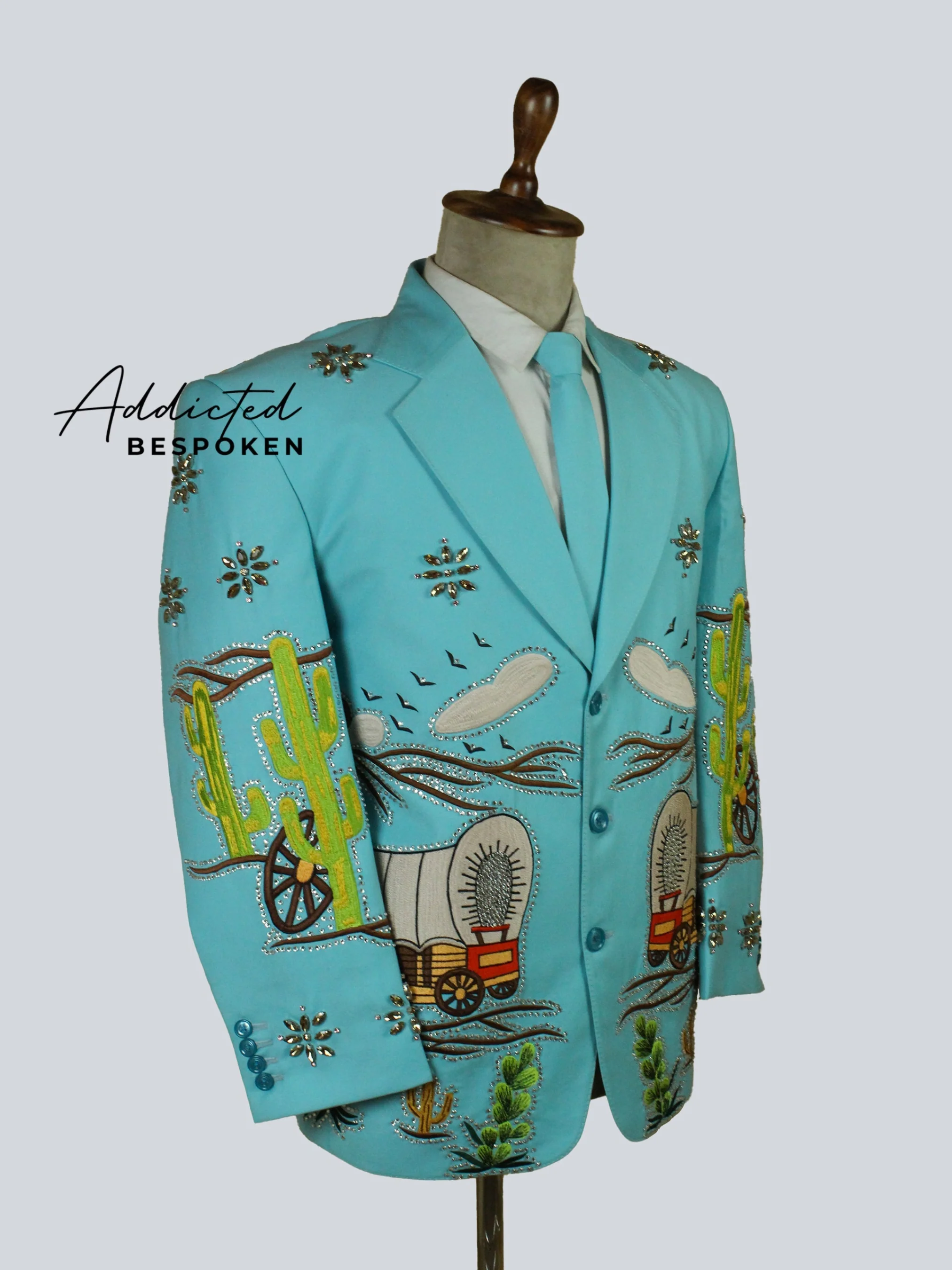 Turquoise Wagon-Themed Suit - Image 3
