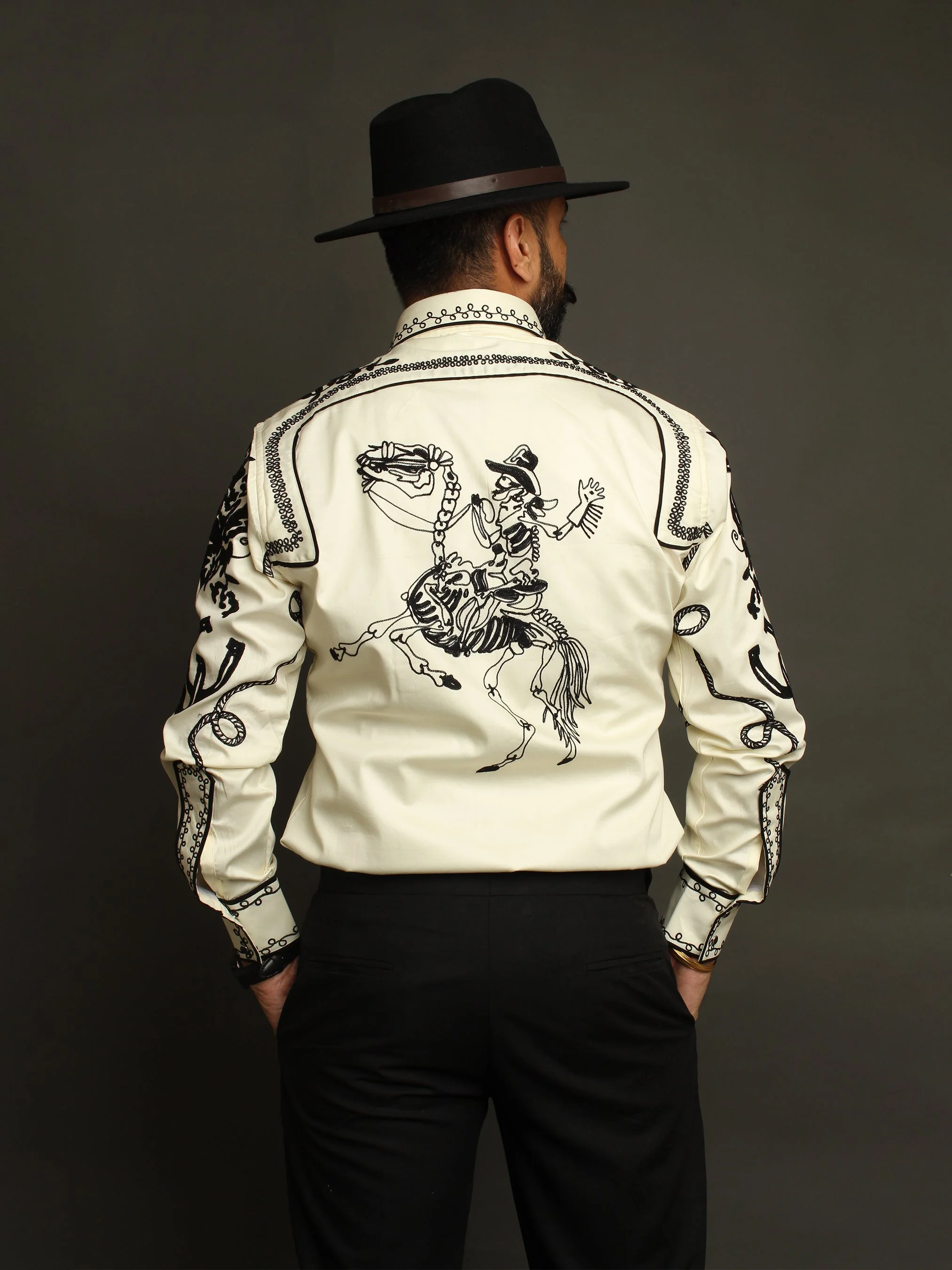 Versatile Ivory Cowboy Shirt - Image 2