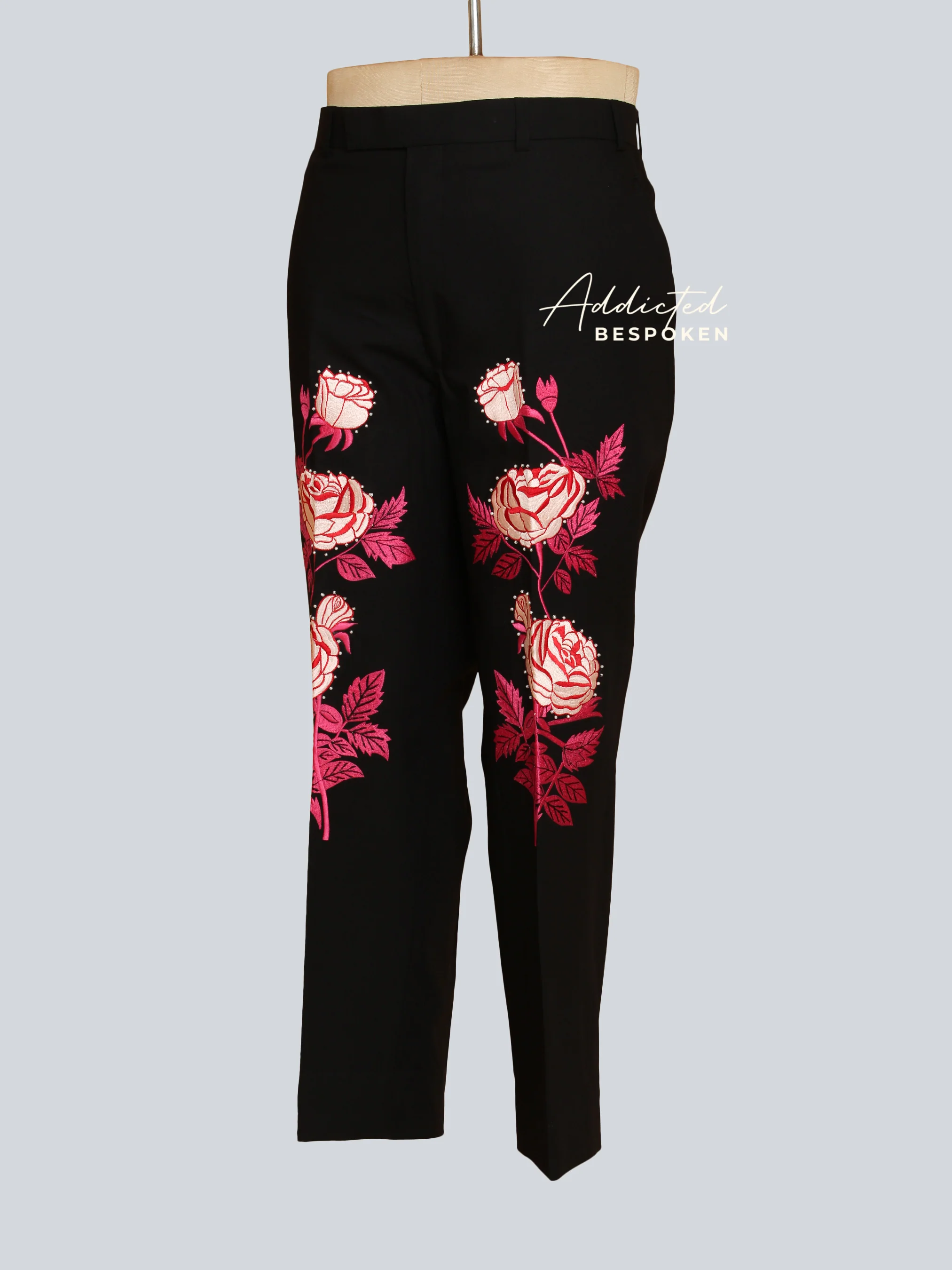 Vivid Rose Embellished Suit - Image 8