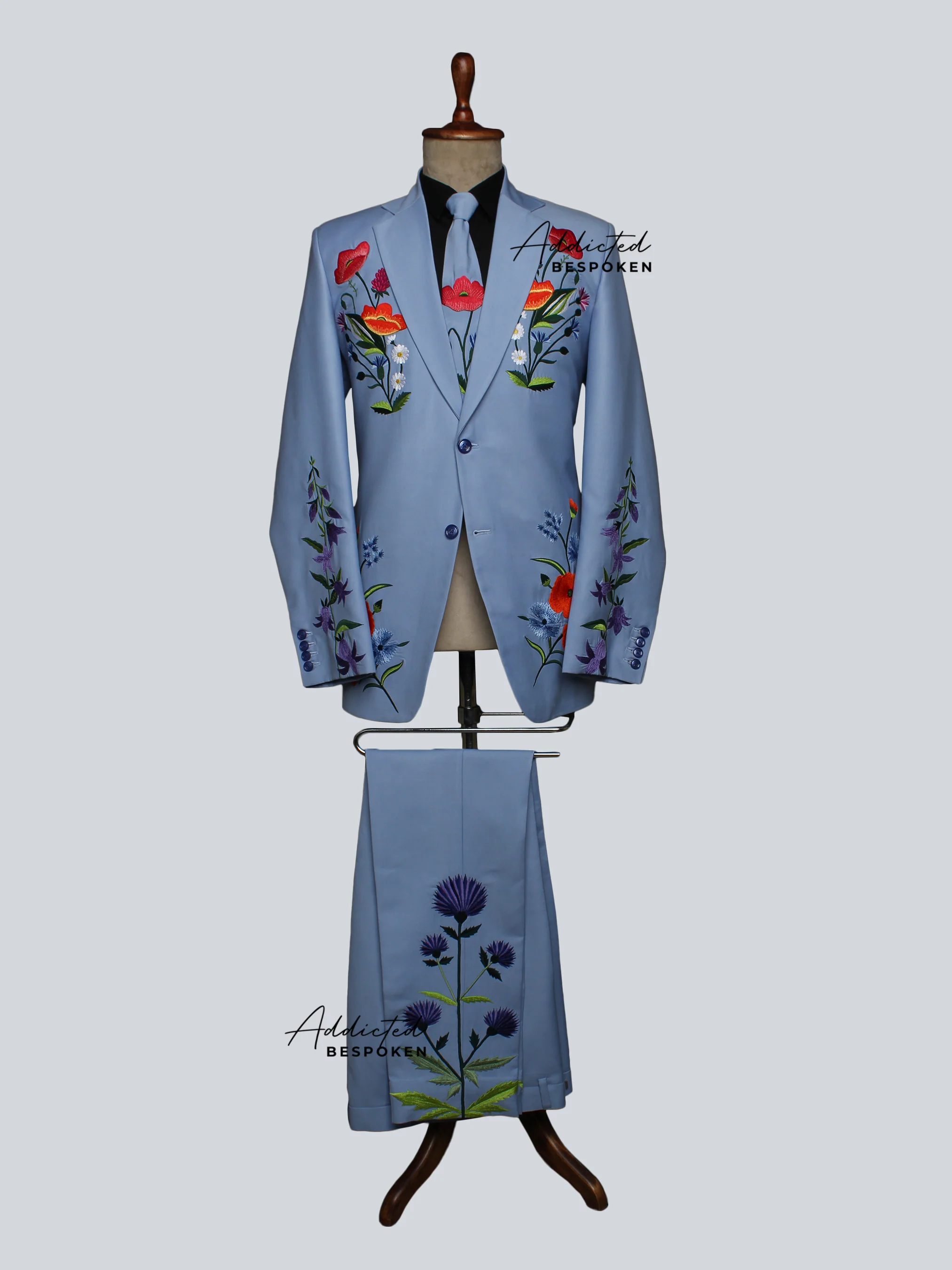 Wedding Floral Western Suit - Image 2