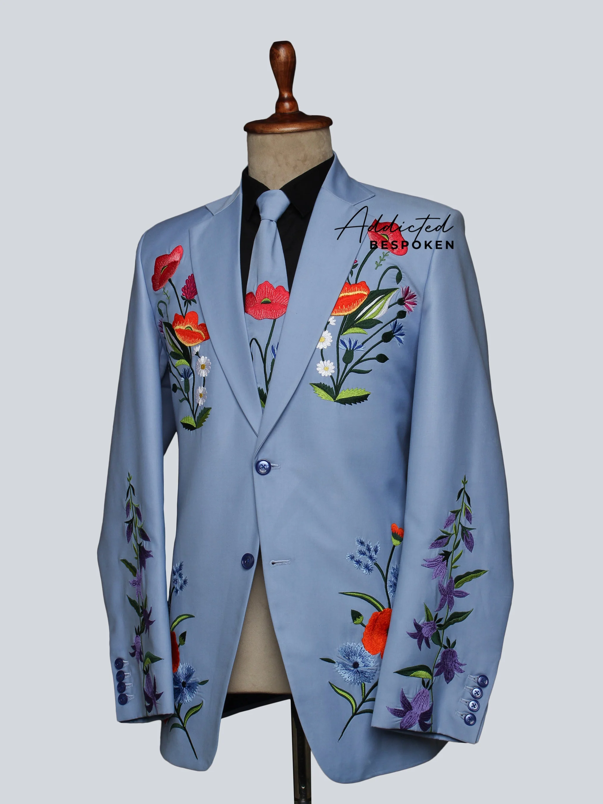 Wedding Floral Western Suit - Image 4