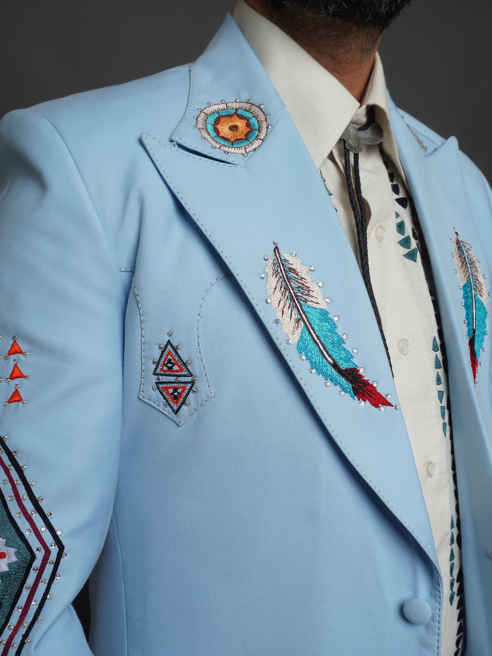 Western-Embroidered Sophistication Suit - Image 10