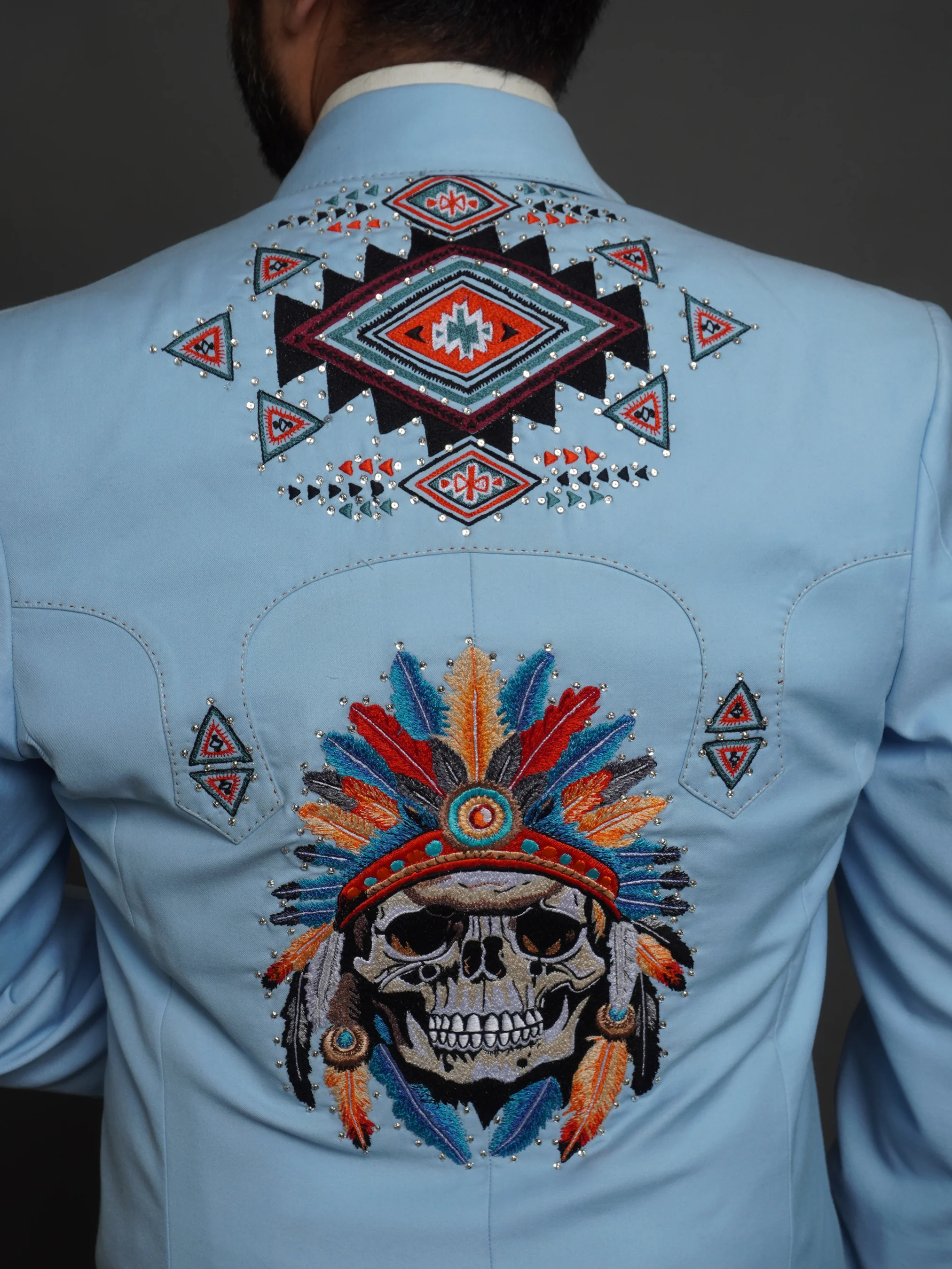 Western-Embroidered Sophistication Suit - Image 11