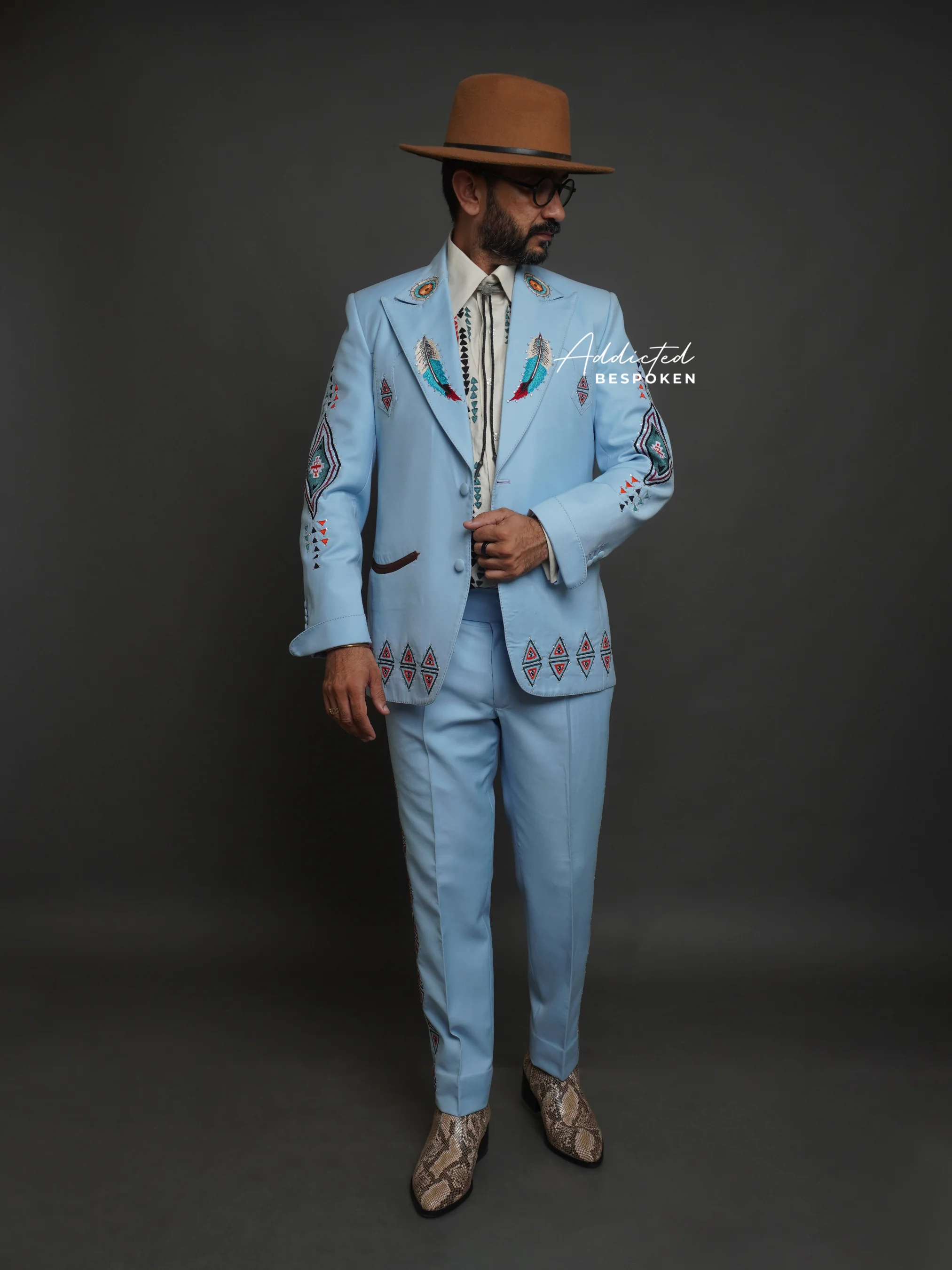 Western-Embroidered Sophistication Suit - Image 2